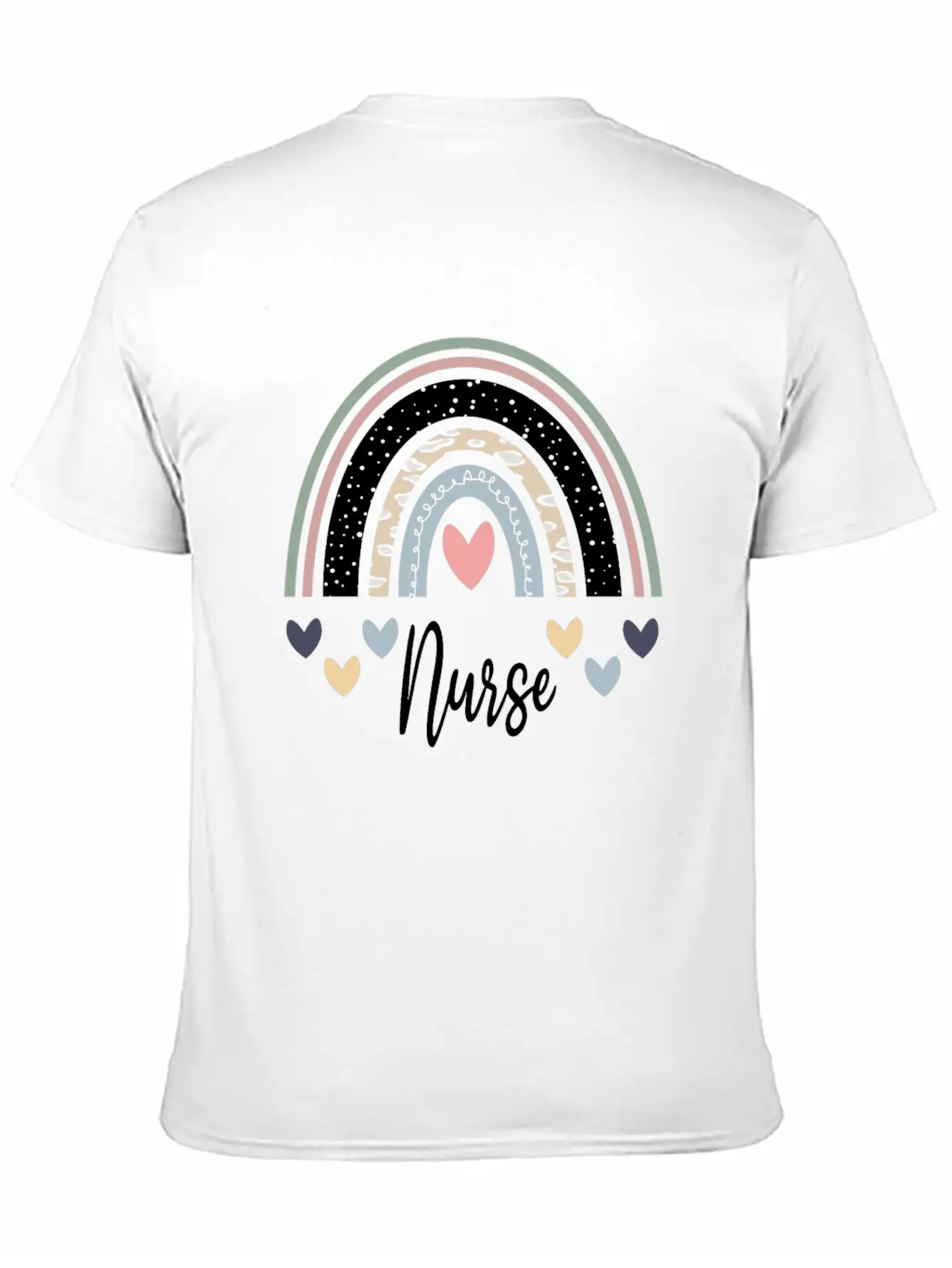 Rainbow Nurse Unisex Casual T-Shirt – Clean Design For Daily Comfort
