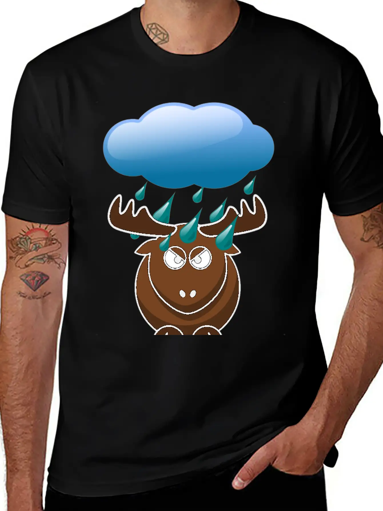 RAINDEER Funny Deer Hunter Tee Shirt Gift Idea Comfortable Minimalist Graphic Tee – Summer Style Essential