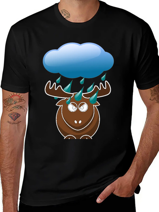 RAINDEER Funny Deer Hunter Tee Shirt Gift Idea Comfortable Minimalist Graphic Tee – Summer Style Essential