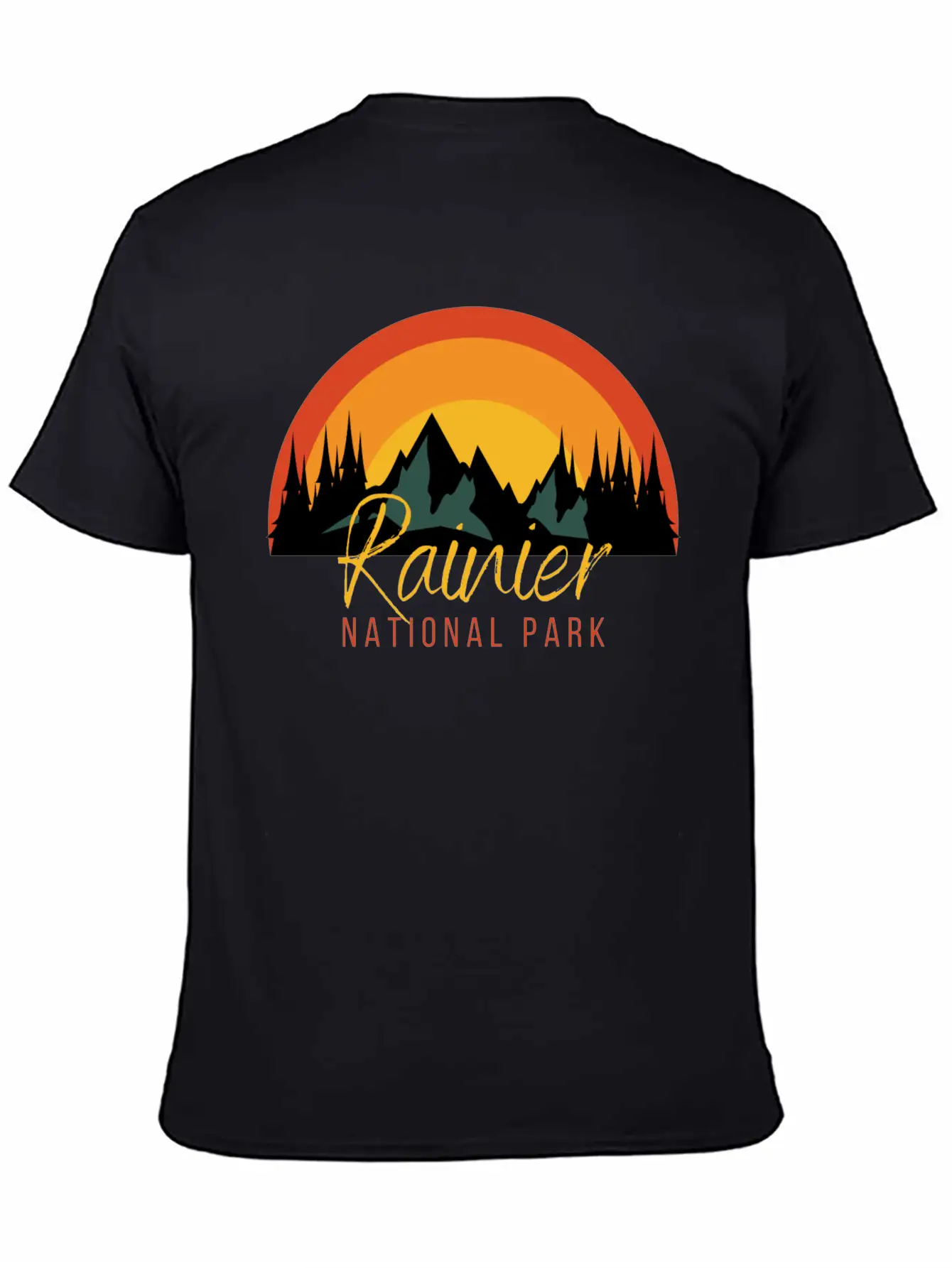 Rainier National Park Essential Cotton Tee For Daily Outfits – Unisex Style