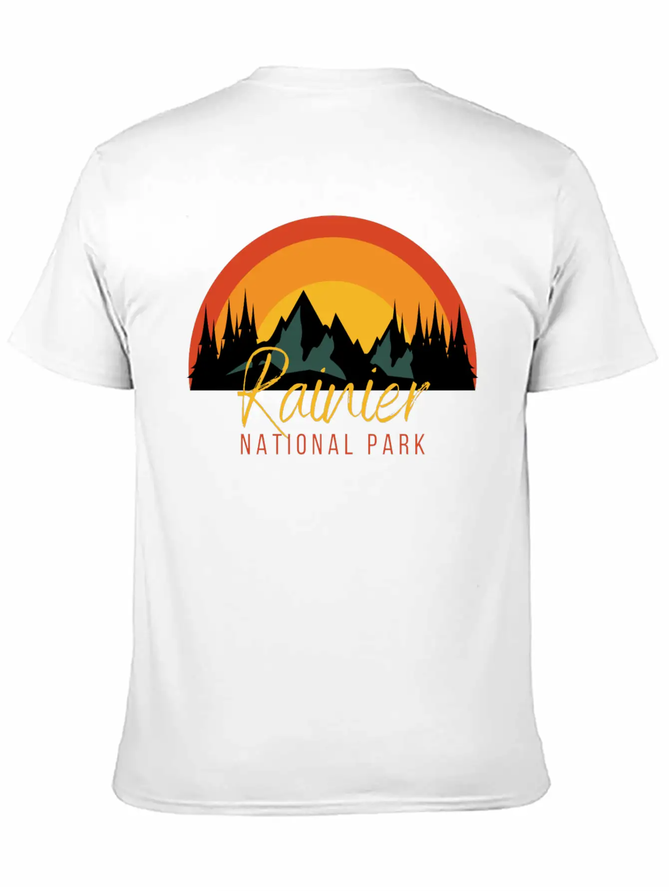 Rainier National Park Essential Cotton Tee For Daily Outfits – Unisex Style