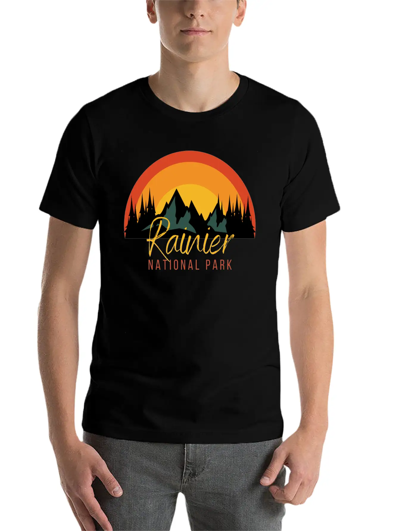 Rainier National Park Essential Cotton Tee For Daily Outfits – Unisex Style