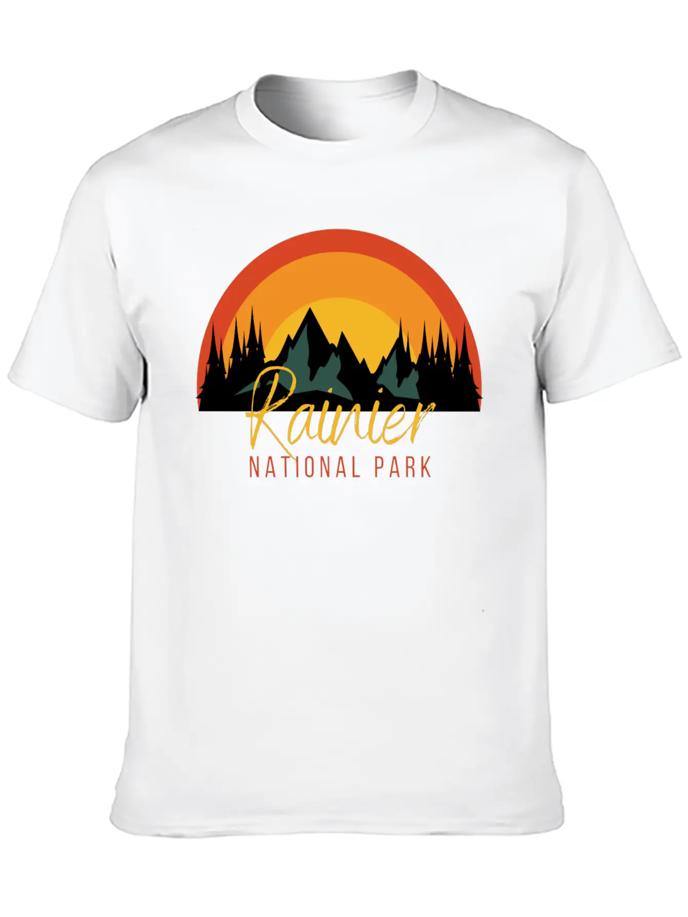 Rainier National Park Essential Cotton Tee For Daily Outfits – Unisex Style
