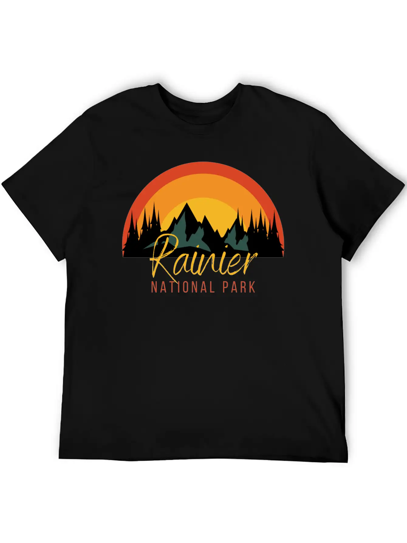 Rainier National Park Essential Cotton Tee For Daily Outfits – Unisex Style