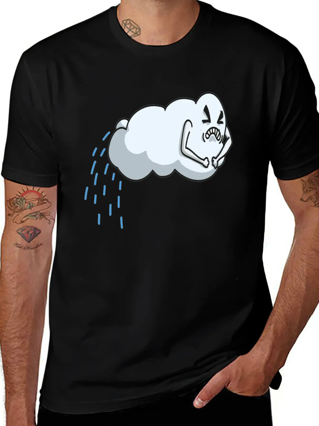 Rainy Cloud Bl Essential Cotton Tee For Daily Outfits – Unisex Style