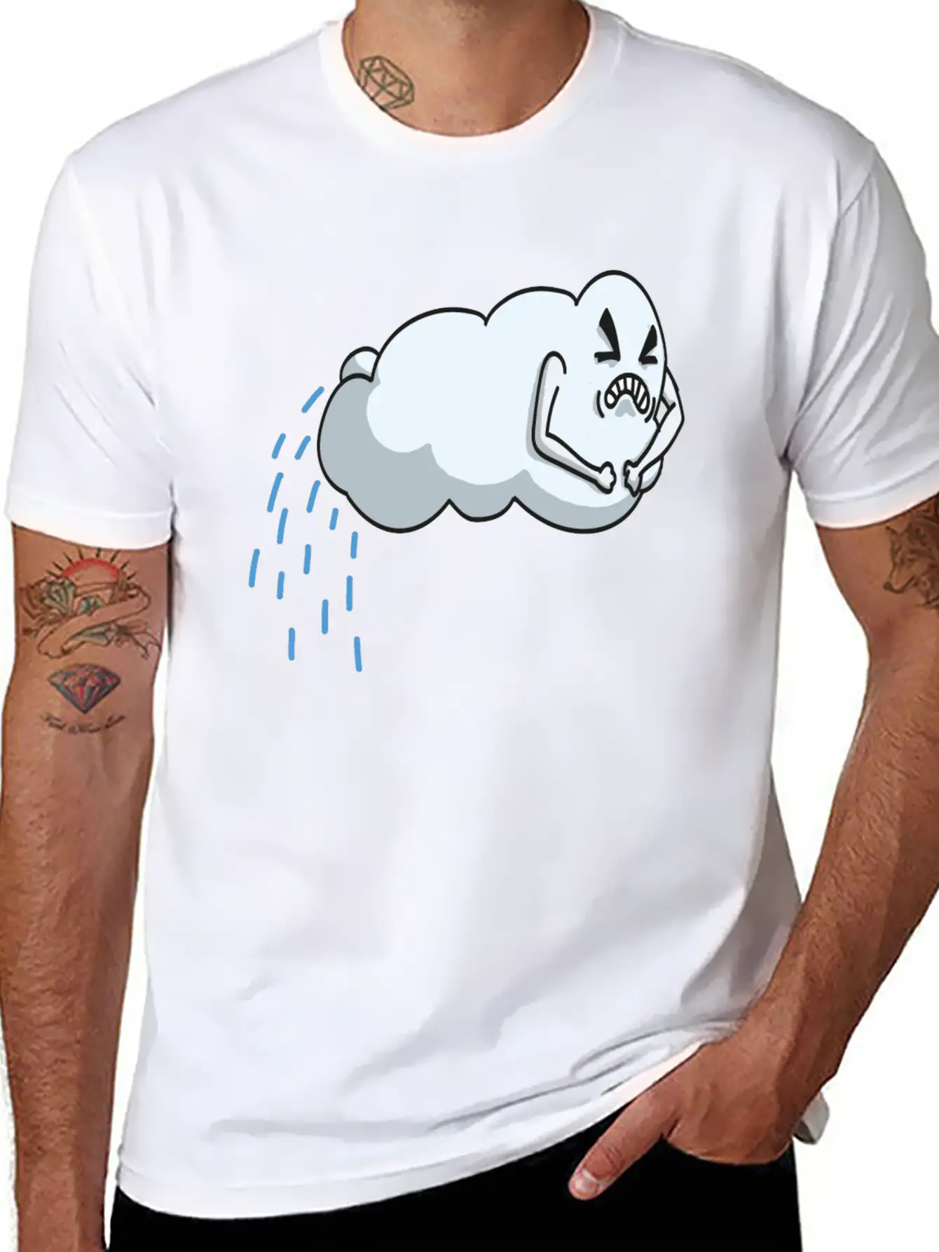 Rainy Cloud Bl Essential Cotton Tee For Daily Outfits – Unisex Style