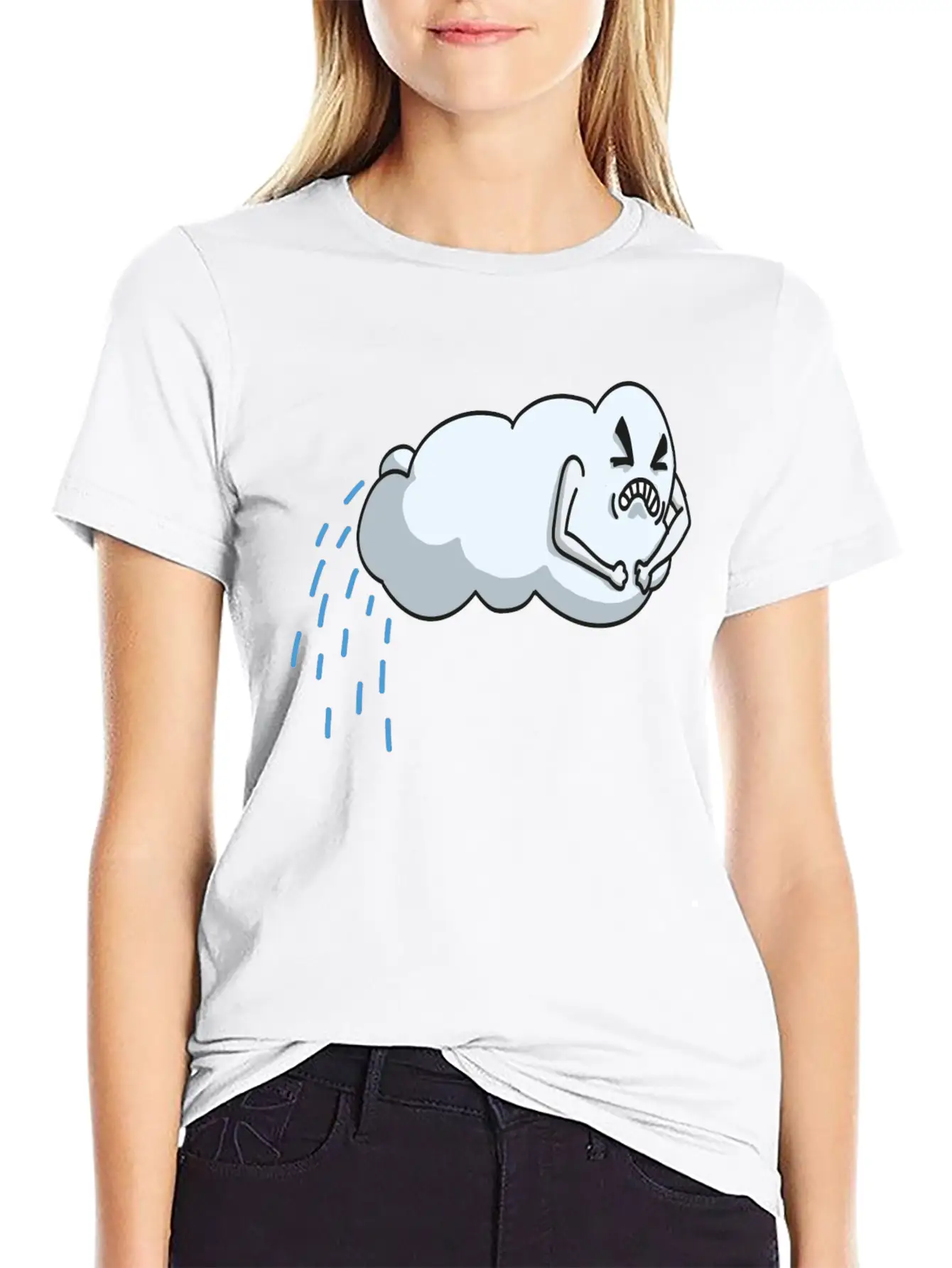 Rainy Cloud Bl Essential Cotton Tee For Daily Outfits – Unisex Style