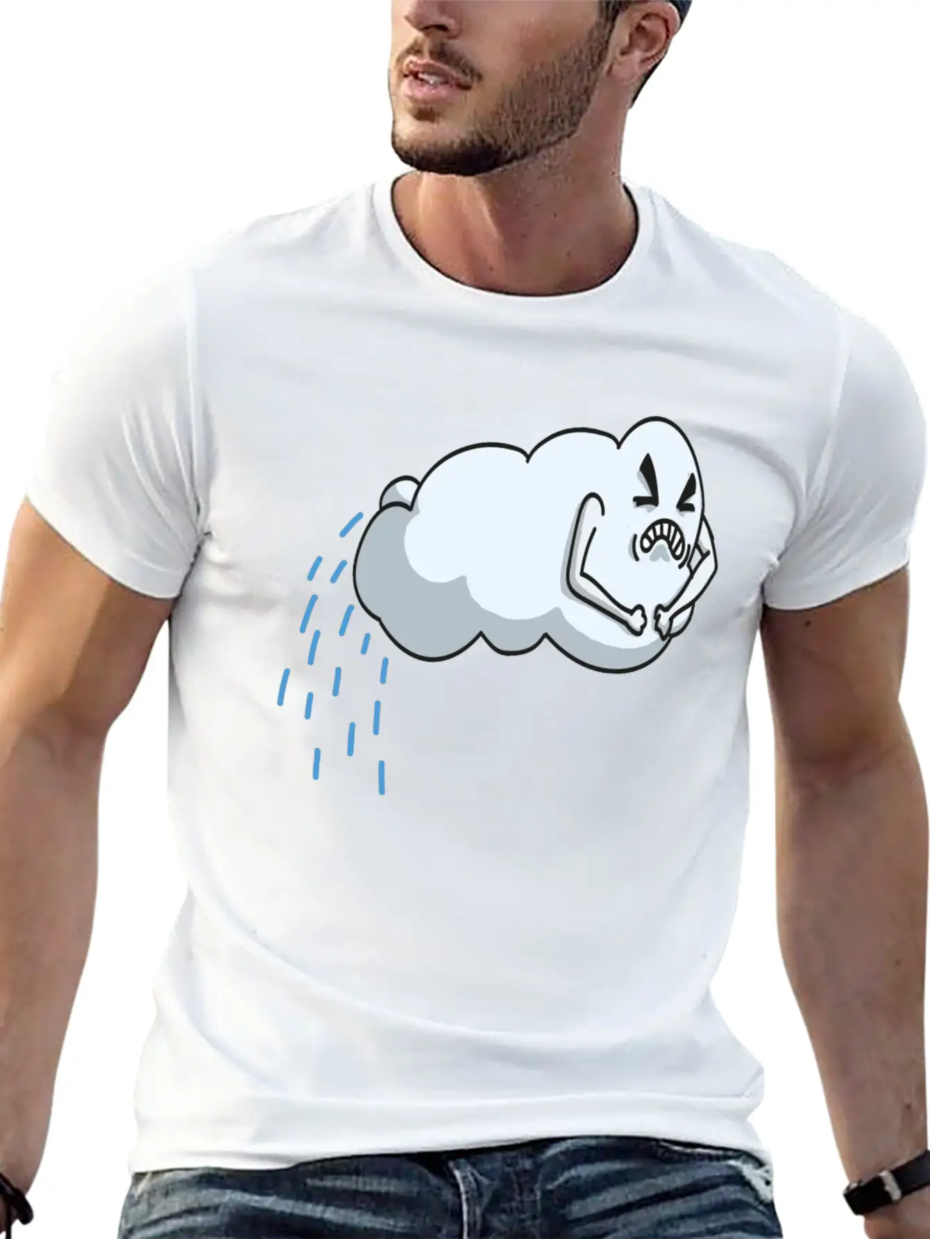 Rainy Cloud Bl Essential Cotton Tee For Daily Outfits – Unisex Style