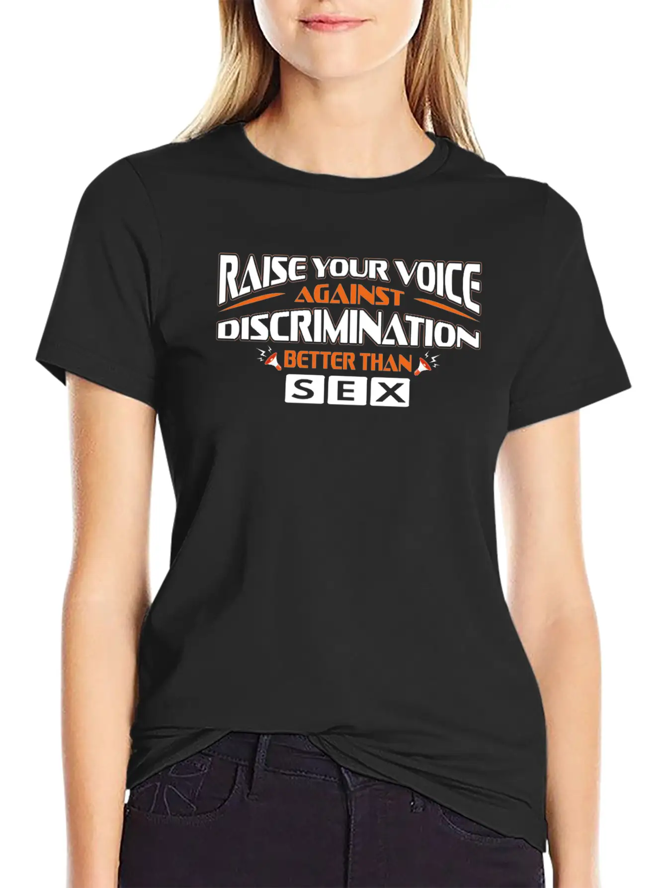 Raise Your Voice Against Discrimination Better... Classic Fit Graphic Tee For Daily Comfort – Unisex Cotton Shirt