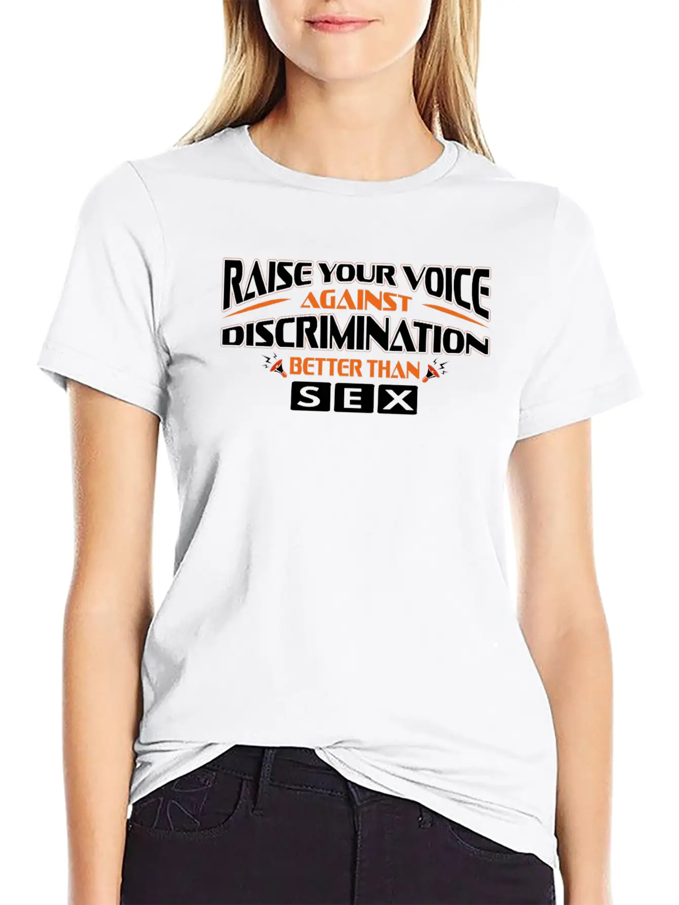 Raise Your Voice Against Discrimination Better... Classic Fit Graphic Tee For Daily Comfort – Unisex Cotton Shirt