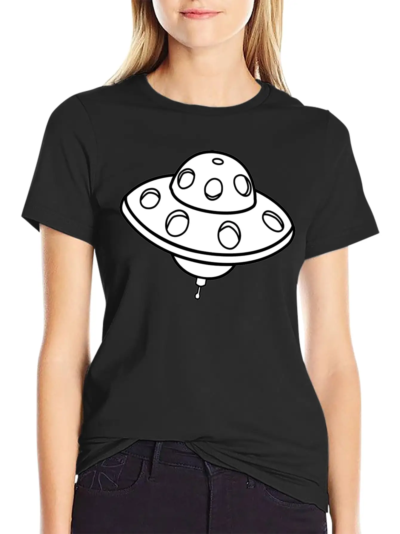 Rakete Rocket Space Shuttle Ufo Raumschiff Mond Mo Unisex Casual T-Shirt – Clean Design For Daily Comfort
