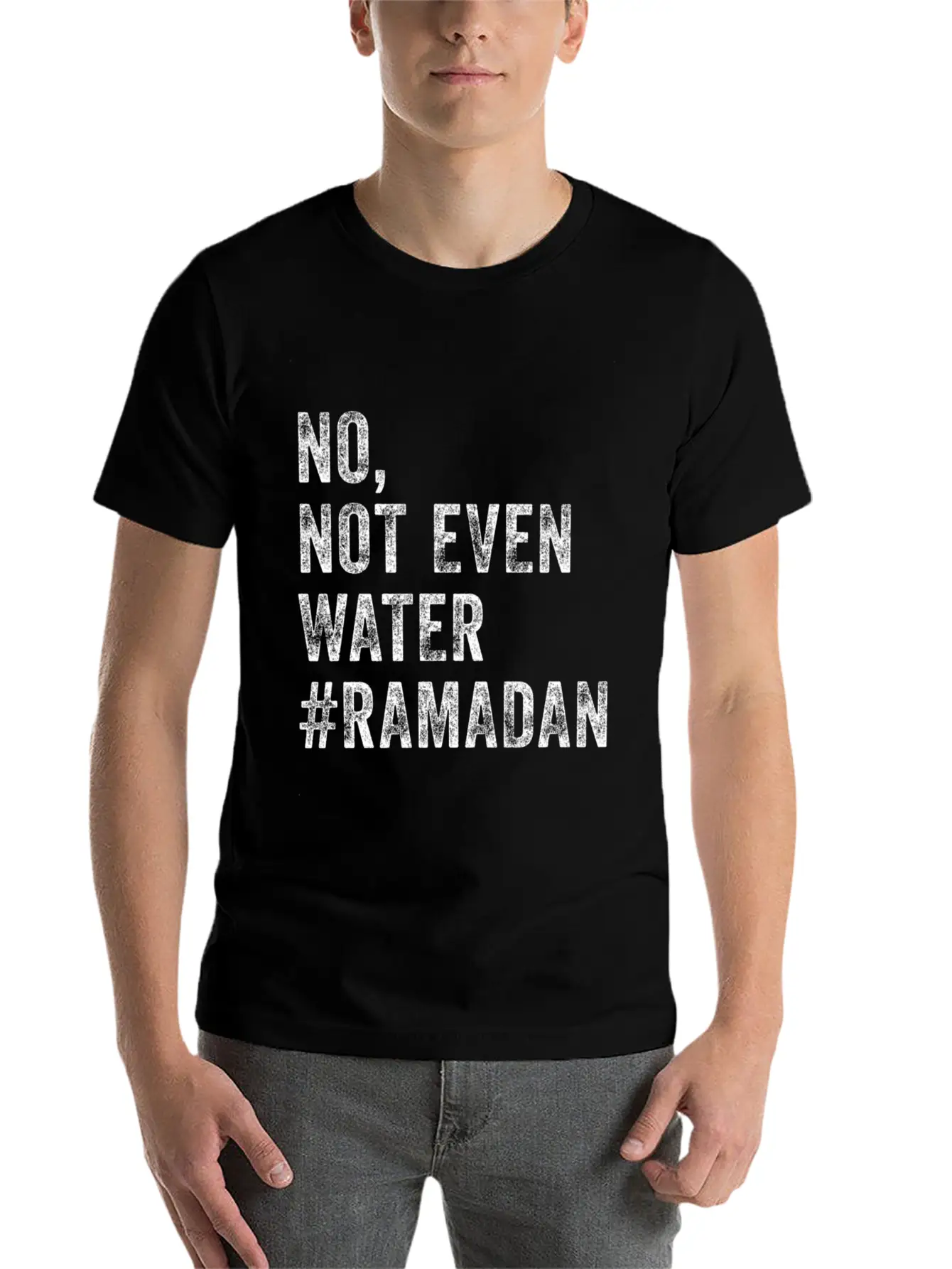 Ramadan Kareem Mubarak No Not Even Water Ramadan Unisex Casual T-Shirt – Clean Design For Daily Comfort