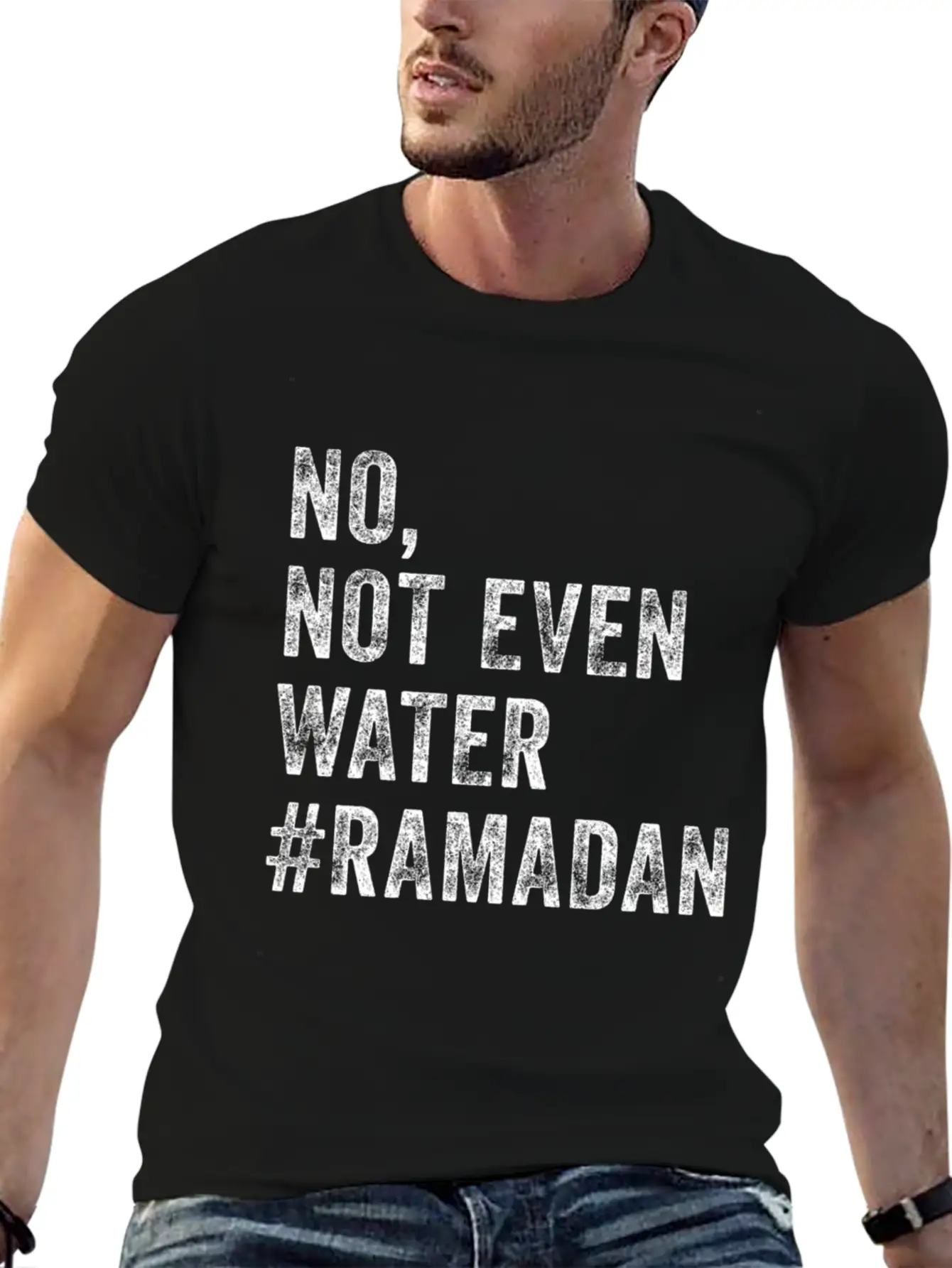 Ramadan Kareem Mubarak No Not Even Water Ramadan Unisex Casual T-Shirt – Clean Design For Daily Comfort