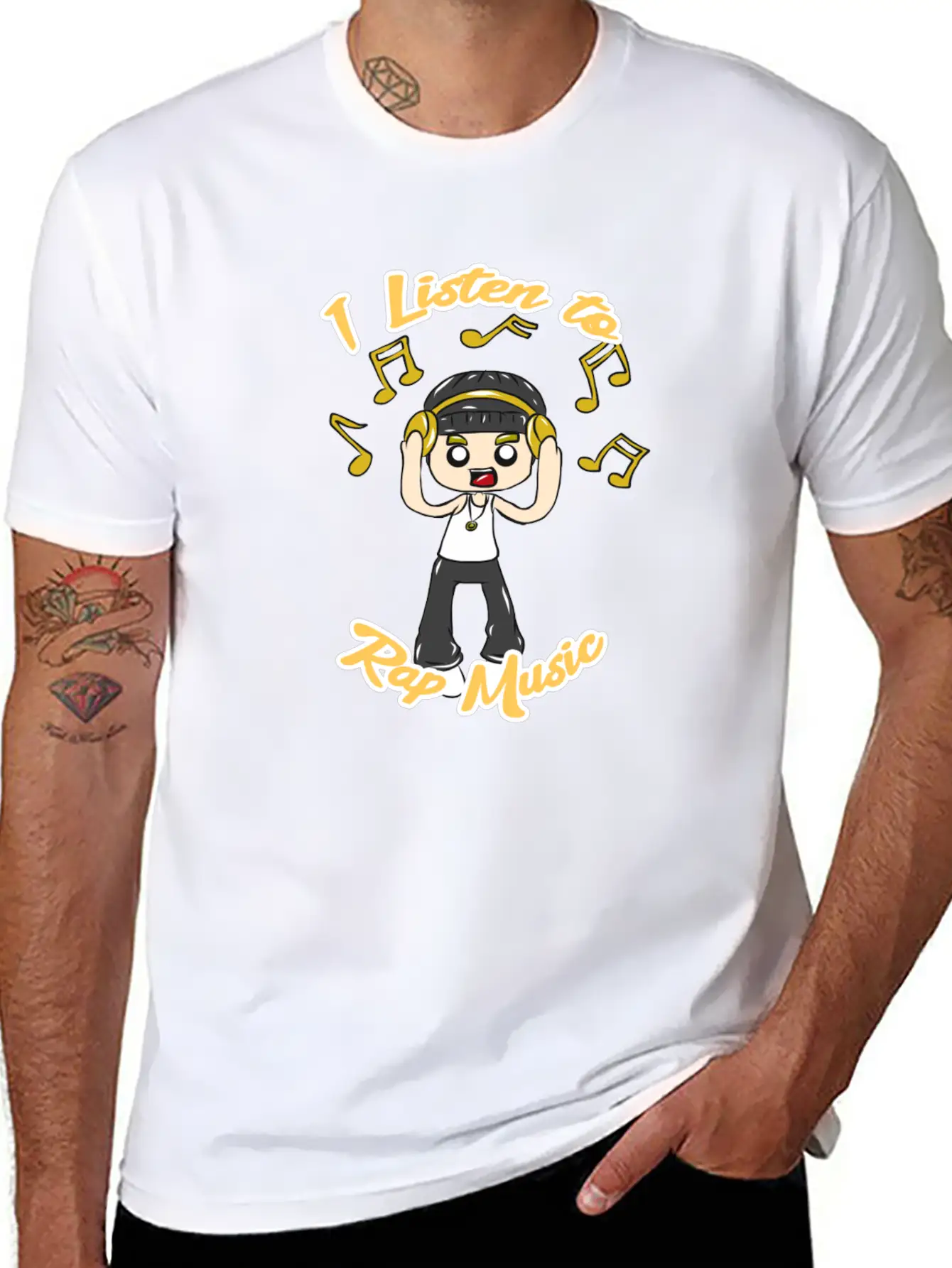 Rap Music Stylish Everyday T-Shirt – Unisex Basic Cotton Tee