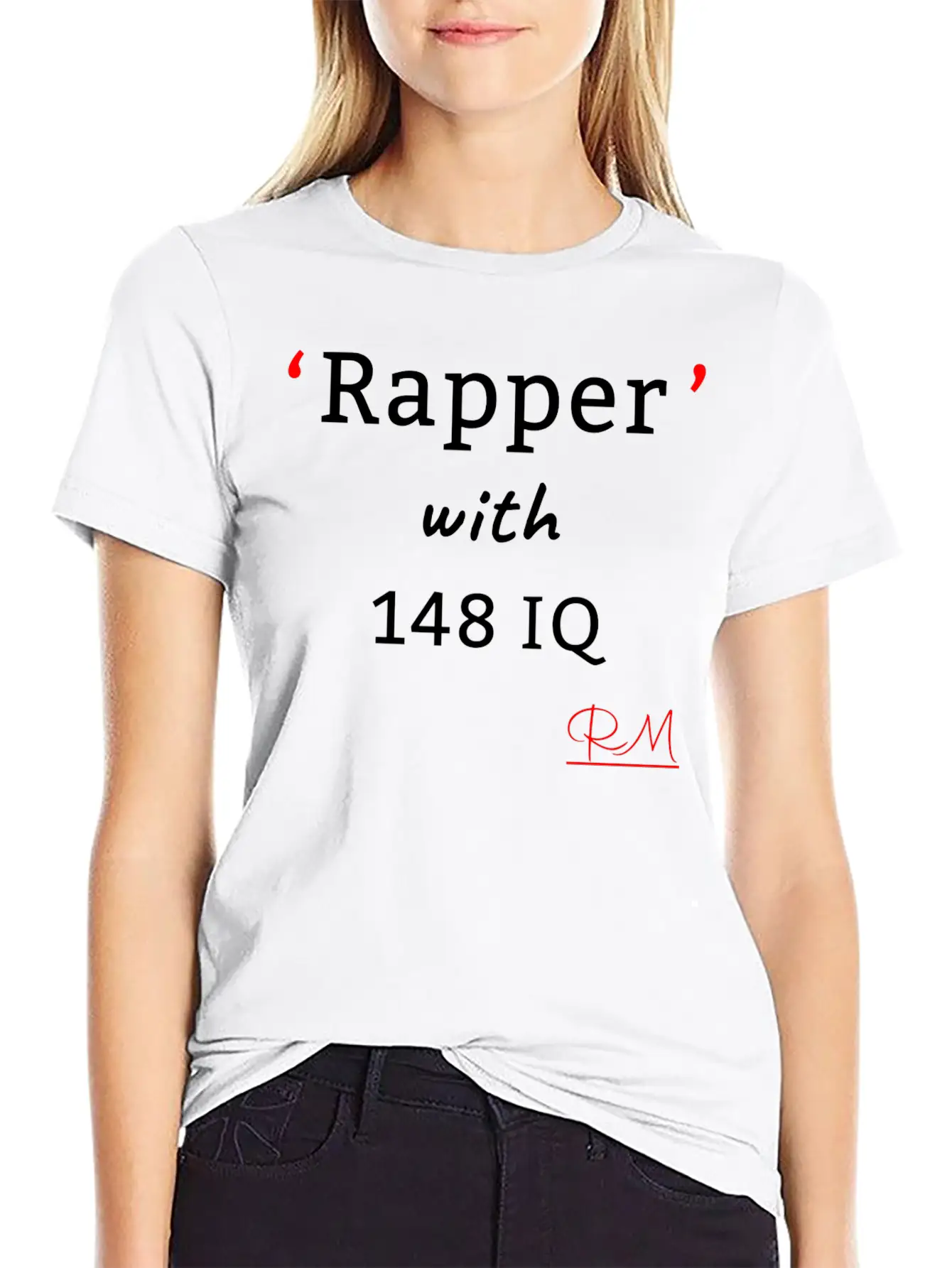 Rapper With148 IQ Lightweight Cotton T-Shirt – Daily Comfort Graphic Shirt
