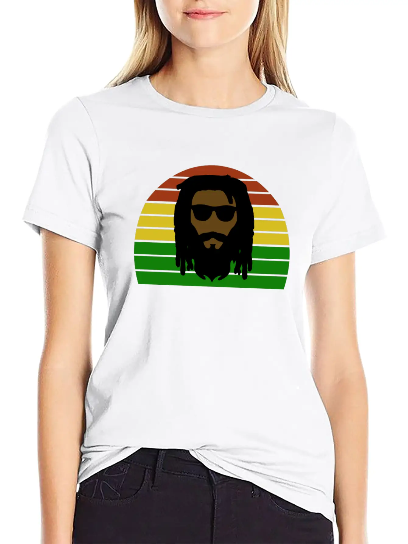 Rasta Roots - Reggae Rastaman - Africa Colors Soft Cotton Short Sleeve Tee – Unisex Wardrobe Staple