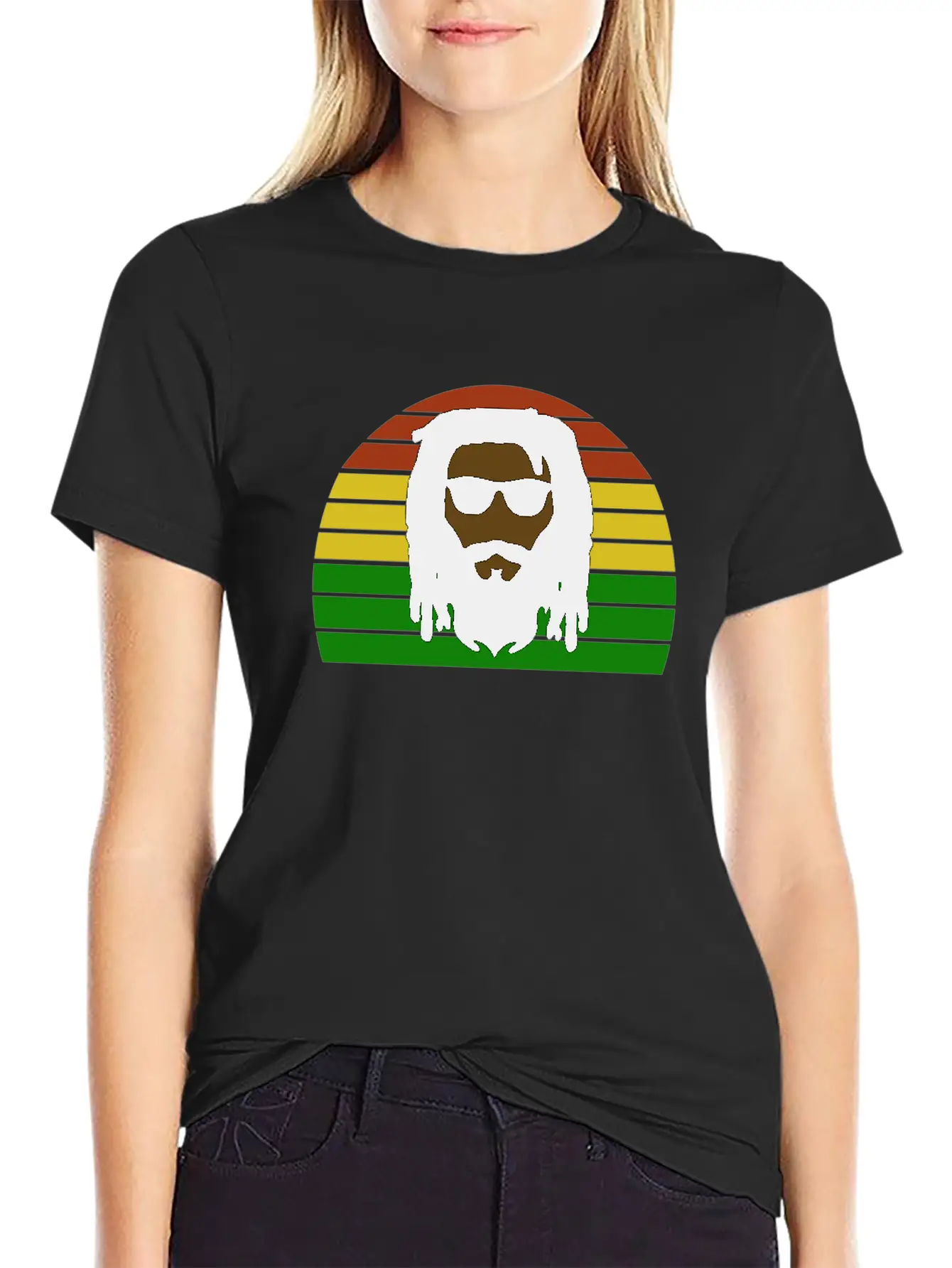 Rasta Roots - Reggae Rastaman - Africa Colors Soft Cotton Short Sleeve Tee – Unisex Wardrobe Staple