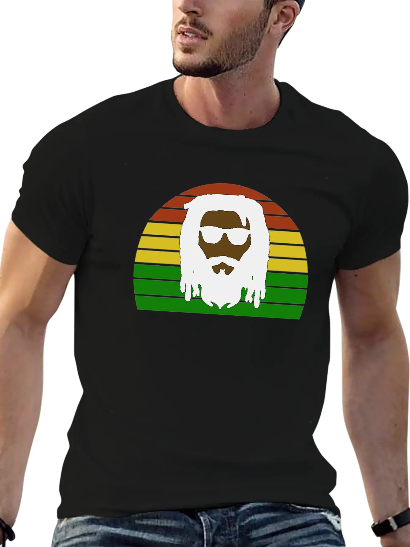Rasta Roots - Reggae Rastaman - Africa Colors Soft Cotton Short Sleeve Tee – Unisex Wardrobe Staple