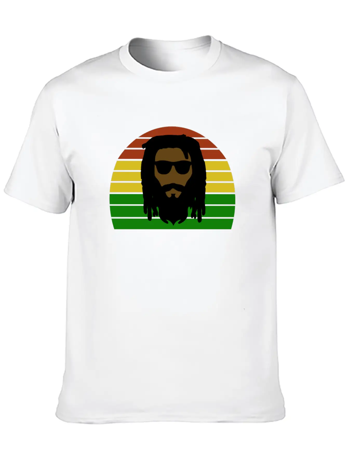 Rasta Roots - Reggae Rastaman - Africa Colors Soft Cotton Short Sleeve Tee – Unisex Wardrobe Staple