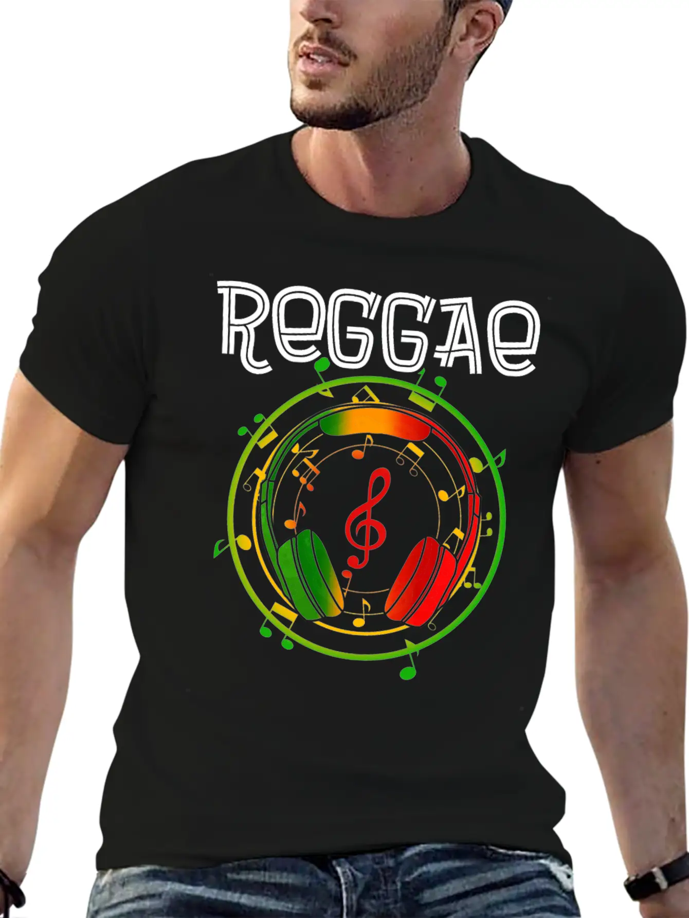 Rastafari Music Vibes Only Rasta Jamaika Reggae Relaxed Everyday Tee – Lightweight And Durable Cotton