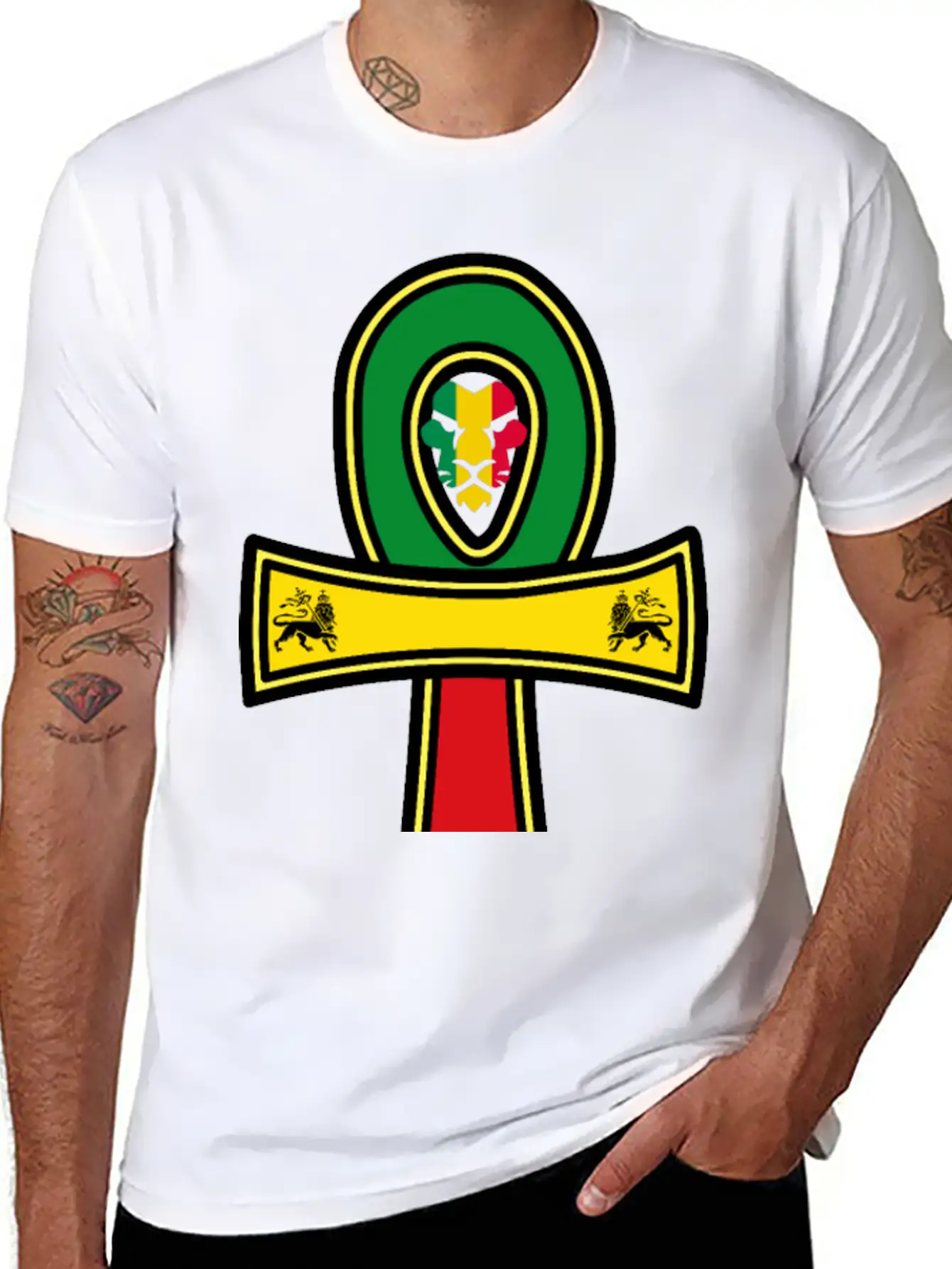 Rastafari Priest Jamaica Reggae Basic Graphic T-Shirt – Daily Comfort In Soft Cotton