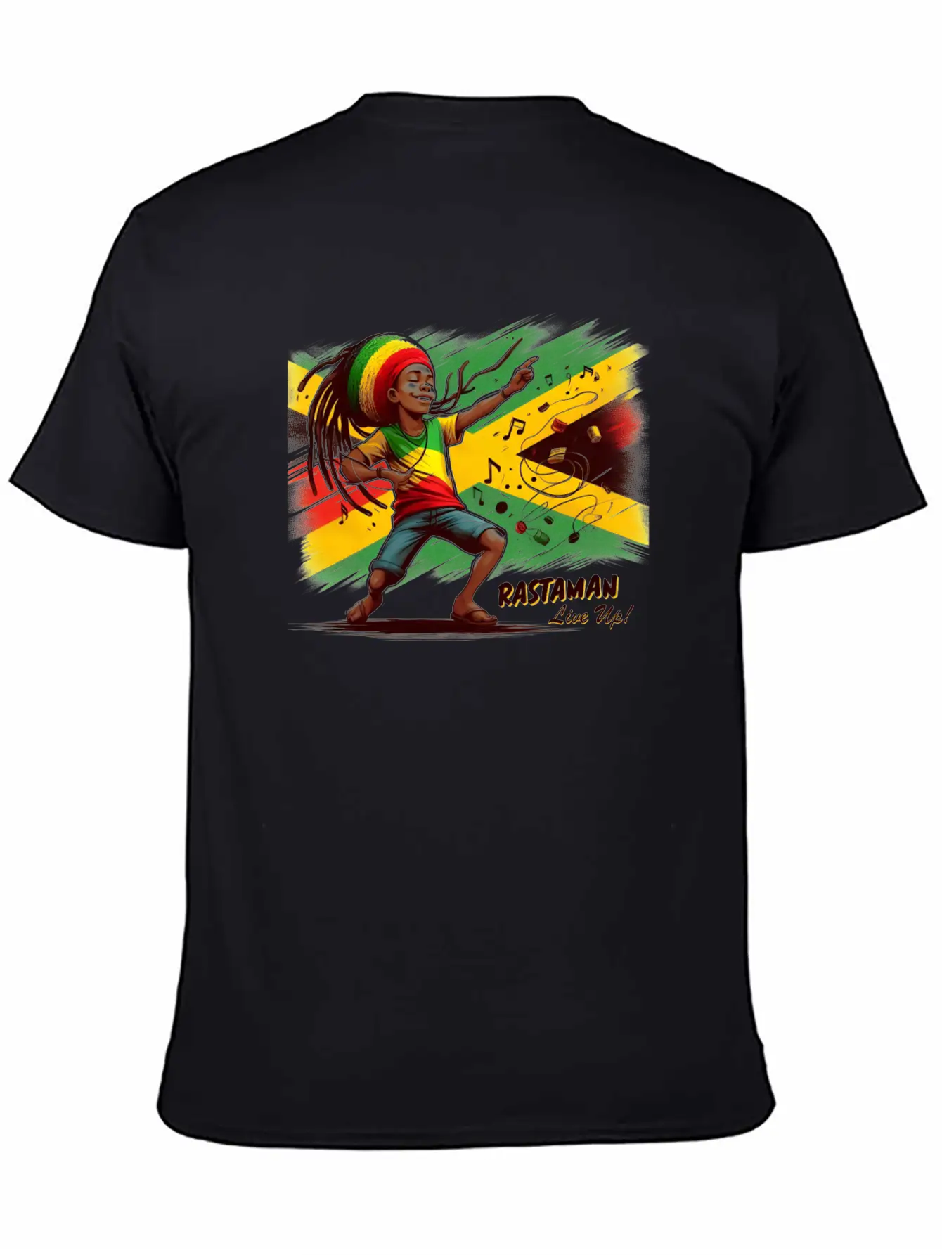 Rastaman Live Up Essential Cotton Tee For Daily Outfits – Unisex Style