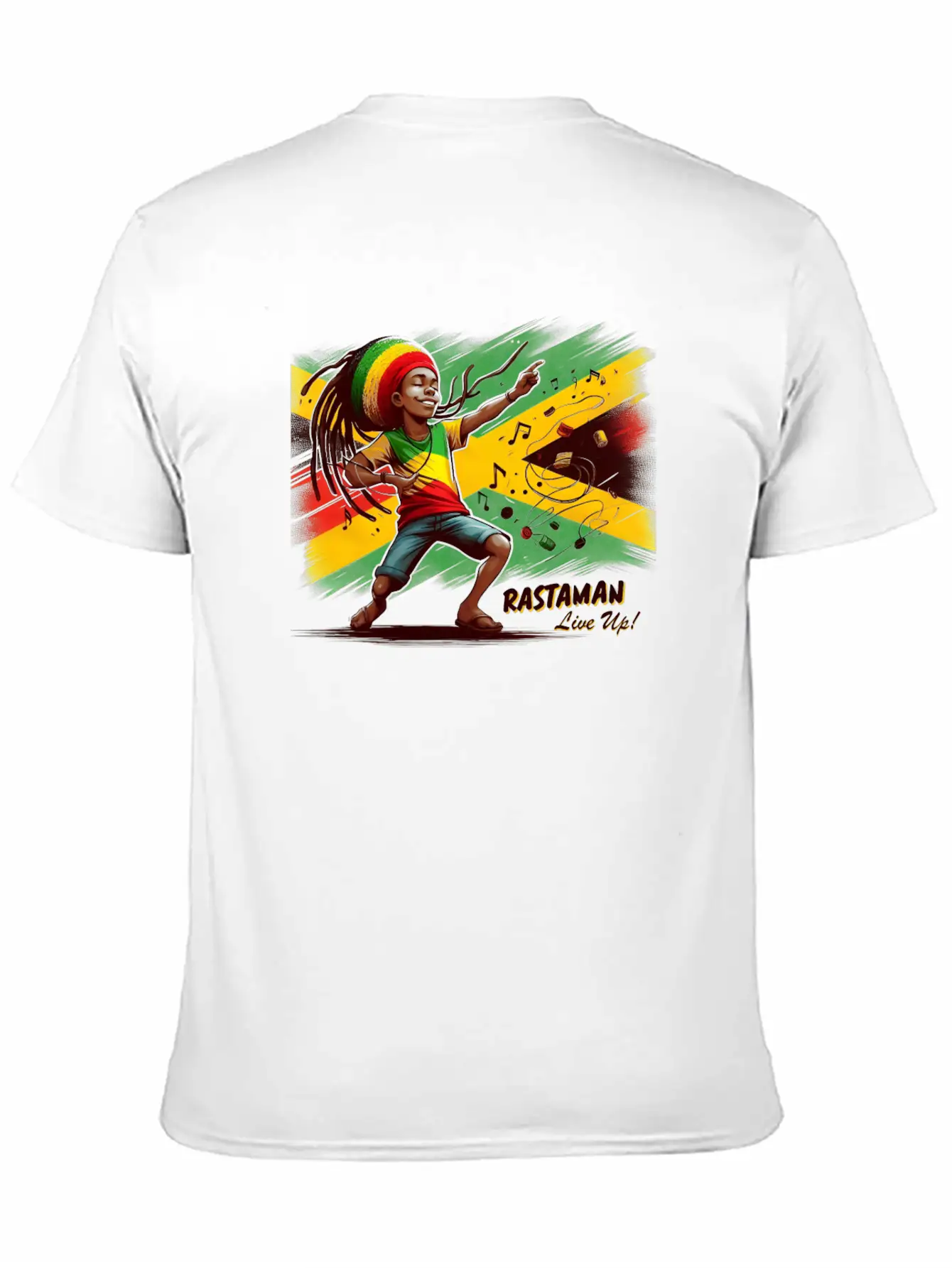 Rastaman Live Up Essential Cotton Tee For Daily Outfits – Unisex Style
