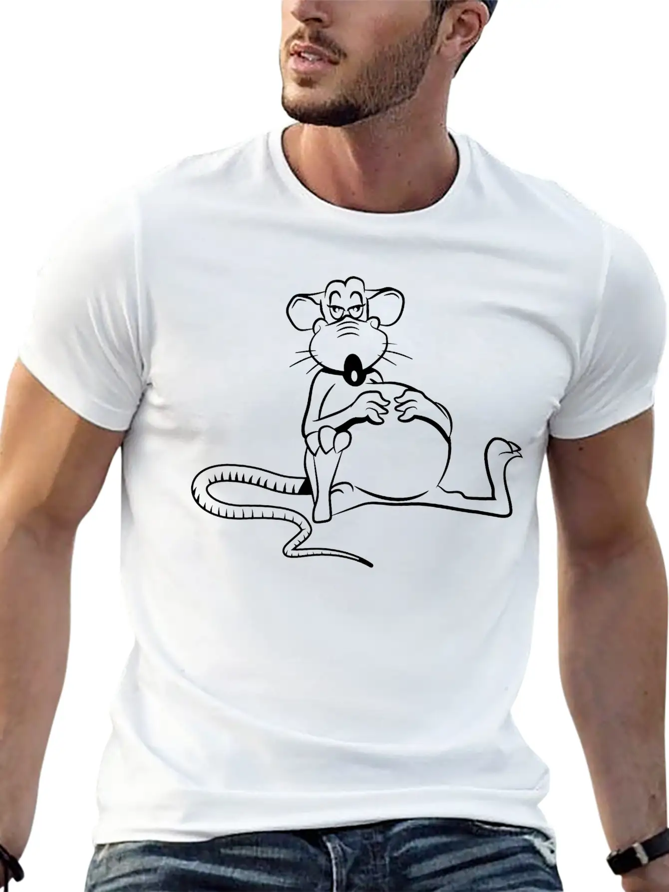 Rat Tired Tired Unisex Casual T-Shirt – Clean Design For Daily Comfort