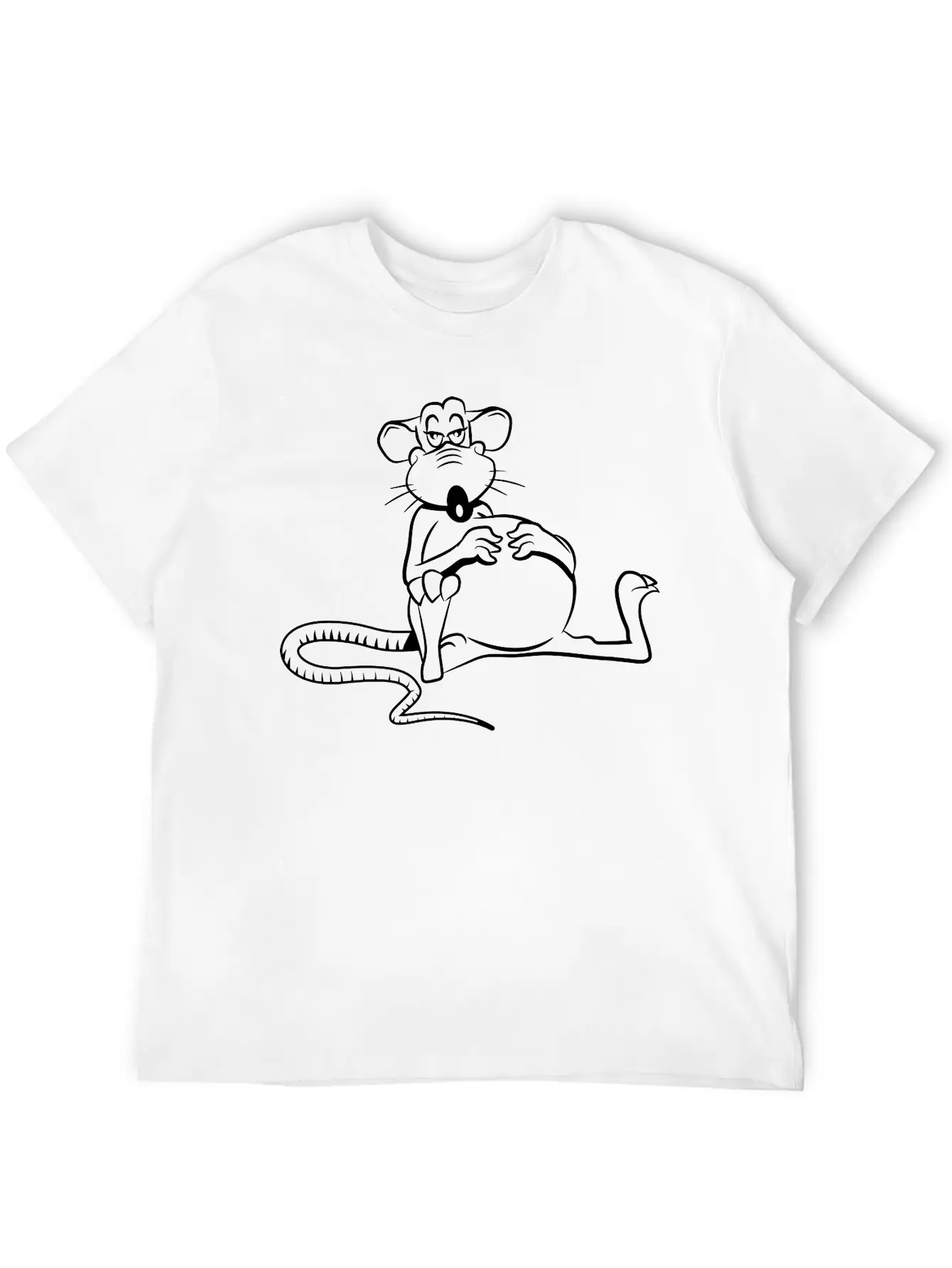 Rat Tired Tired Unisex Casual T-Shirt – Clean Design For Daily Comfort