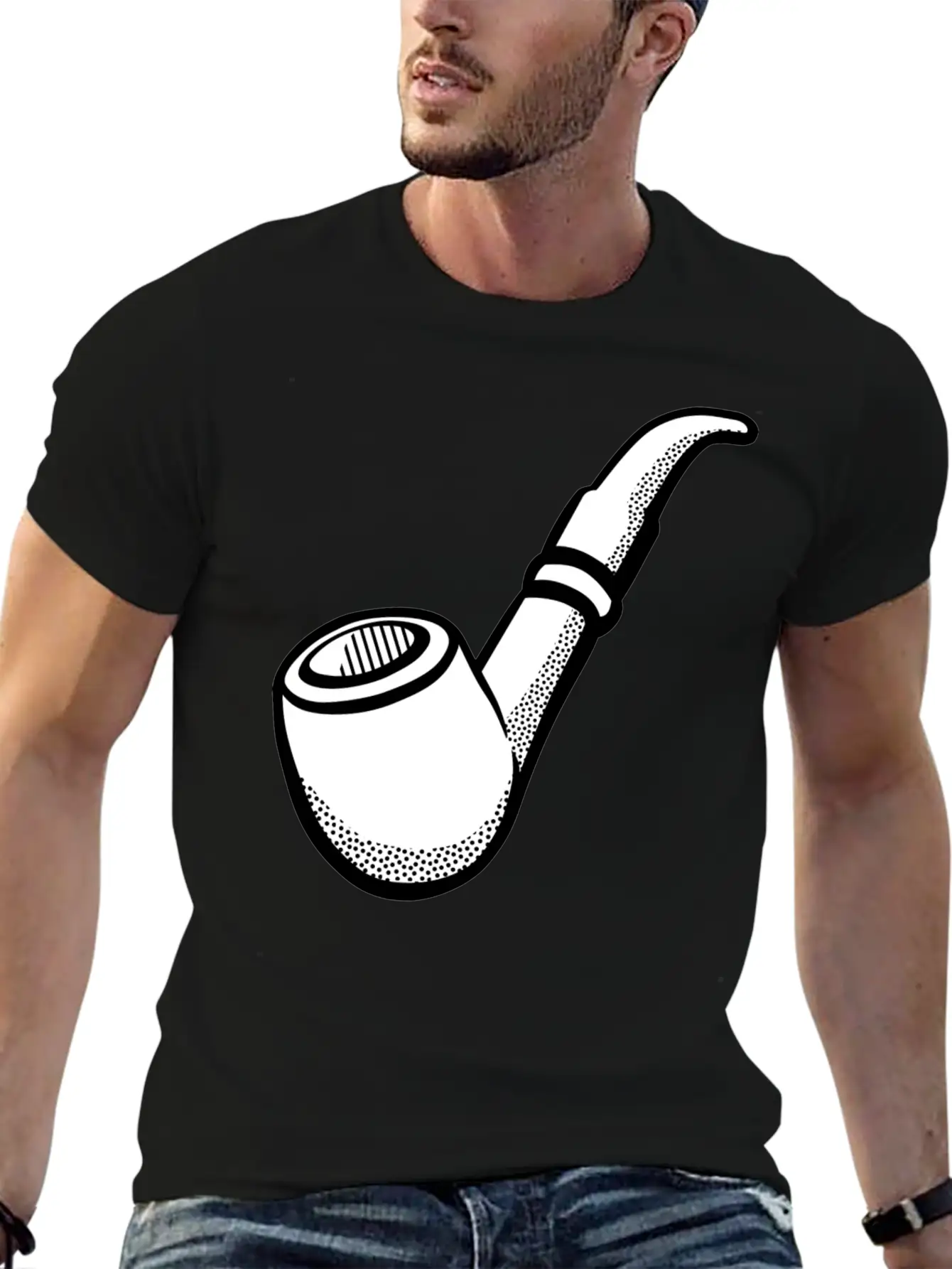 Rauchen No Smoking Cigarette Zigarette Pipe Pfeiff Modern Fit Casual T-Shirt – Clean And Versatile Design