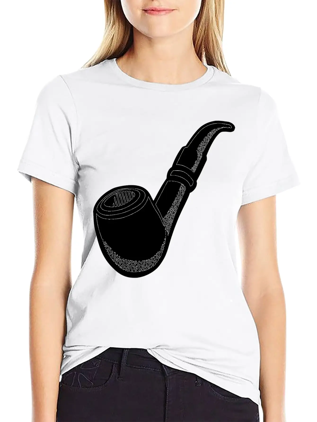 Rauchen No Smoking Cigarette Zigarette Pipe Pfeiff Modern Fit Casual T-Shirt – Clean And Versatile Design