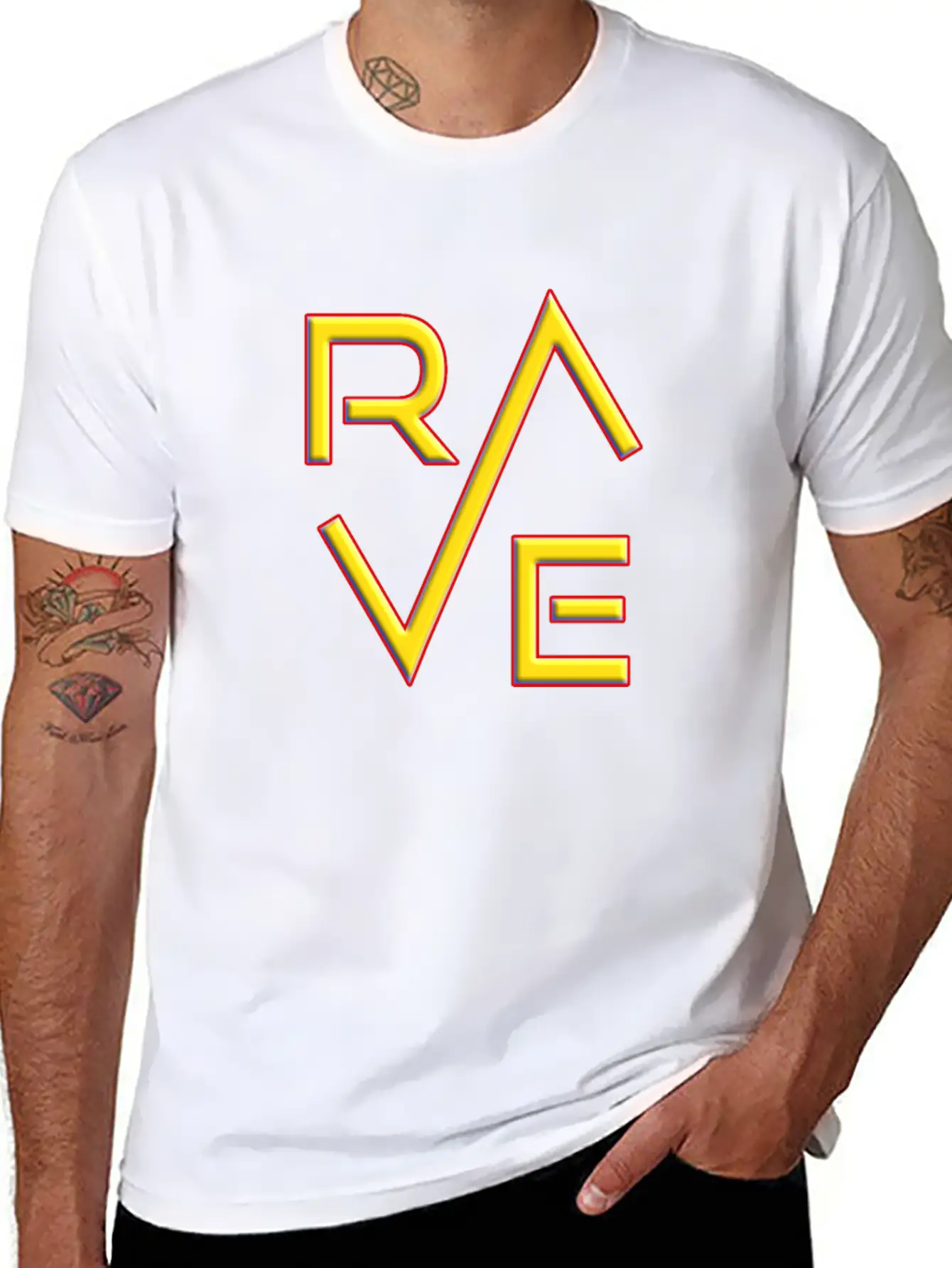 Rave Raver Techno House Trance Dance Music Basic Graphic T-Shirt – Daily Comfort In Soft Cotton