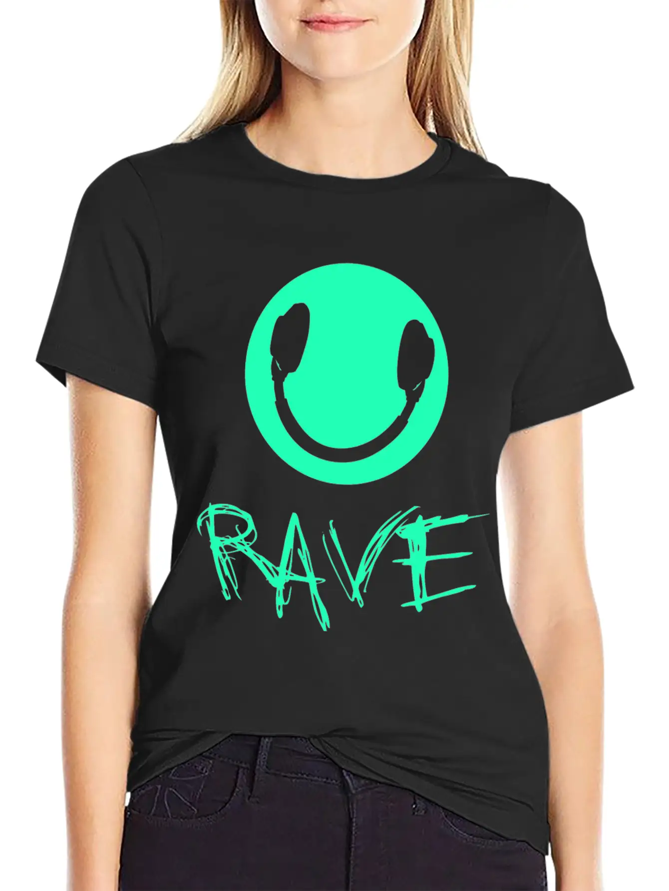 Rave Raver Techno Unisex Casual T-Shirt – Clean Design For Daily Comfort