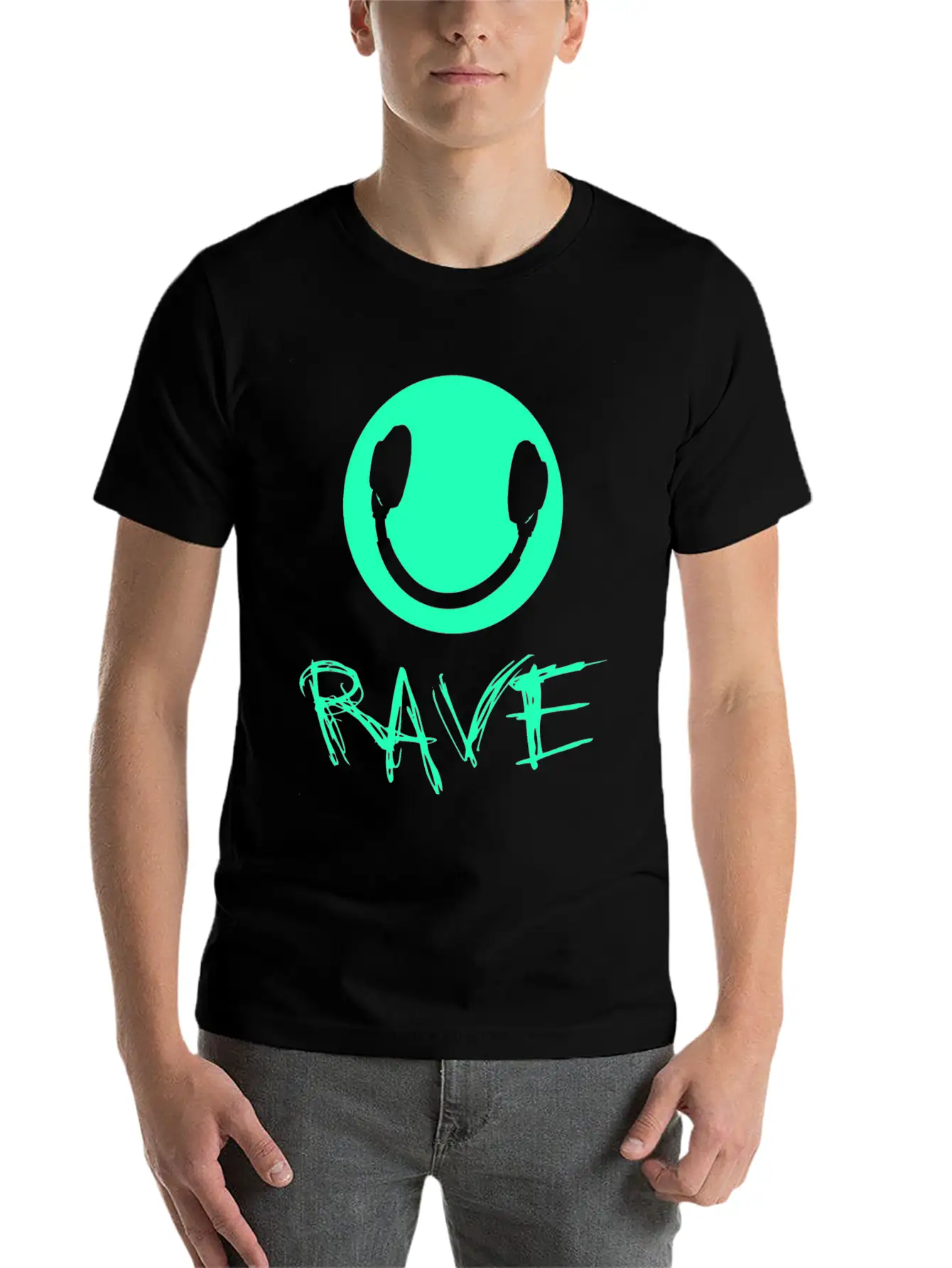Rave Raver Techno Unisex Casual T-Shirt – Clean Design For Daily Comfort