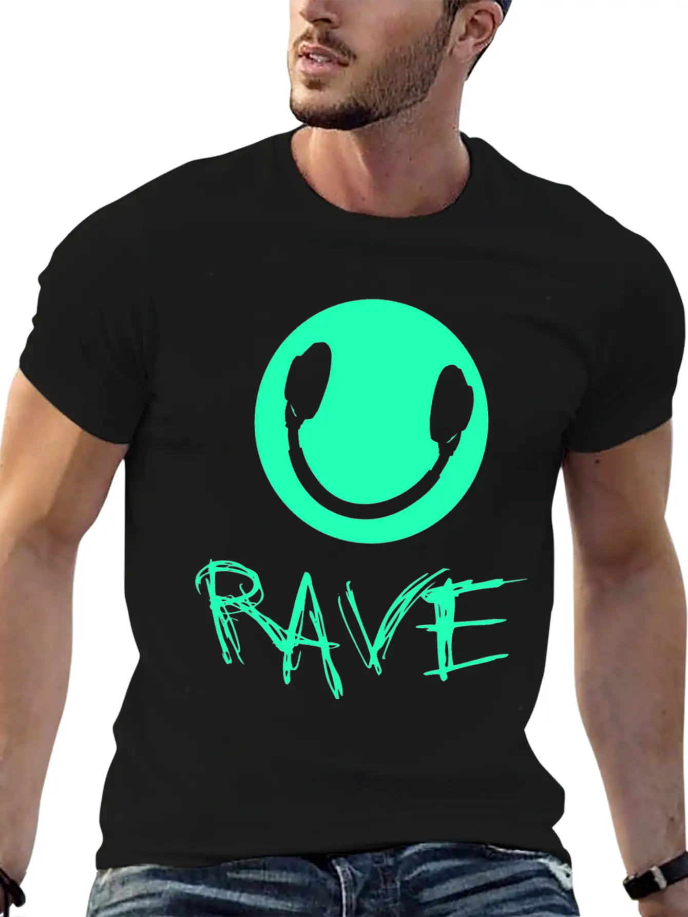 Rave Raver Techno Unisex Casual T-Shirt – Clean Design For Daily Comfort
