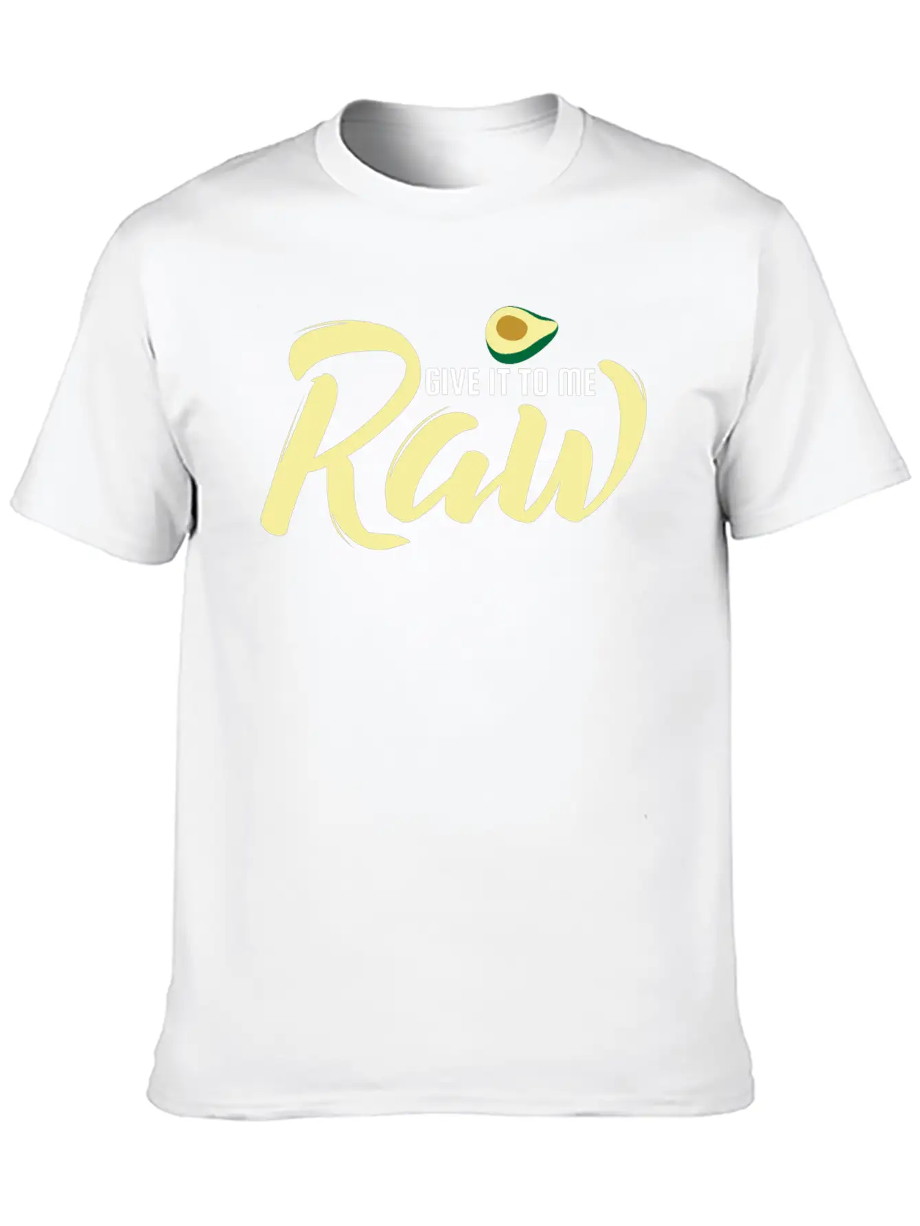 Raw Food Diet Vegan Pun Gluten-Free Meat Green Unisex Casual T-Shirt – Clean Design For Daily Comfort