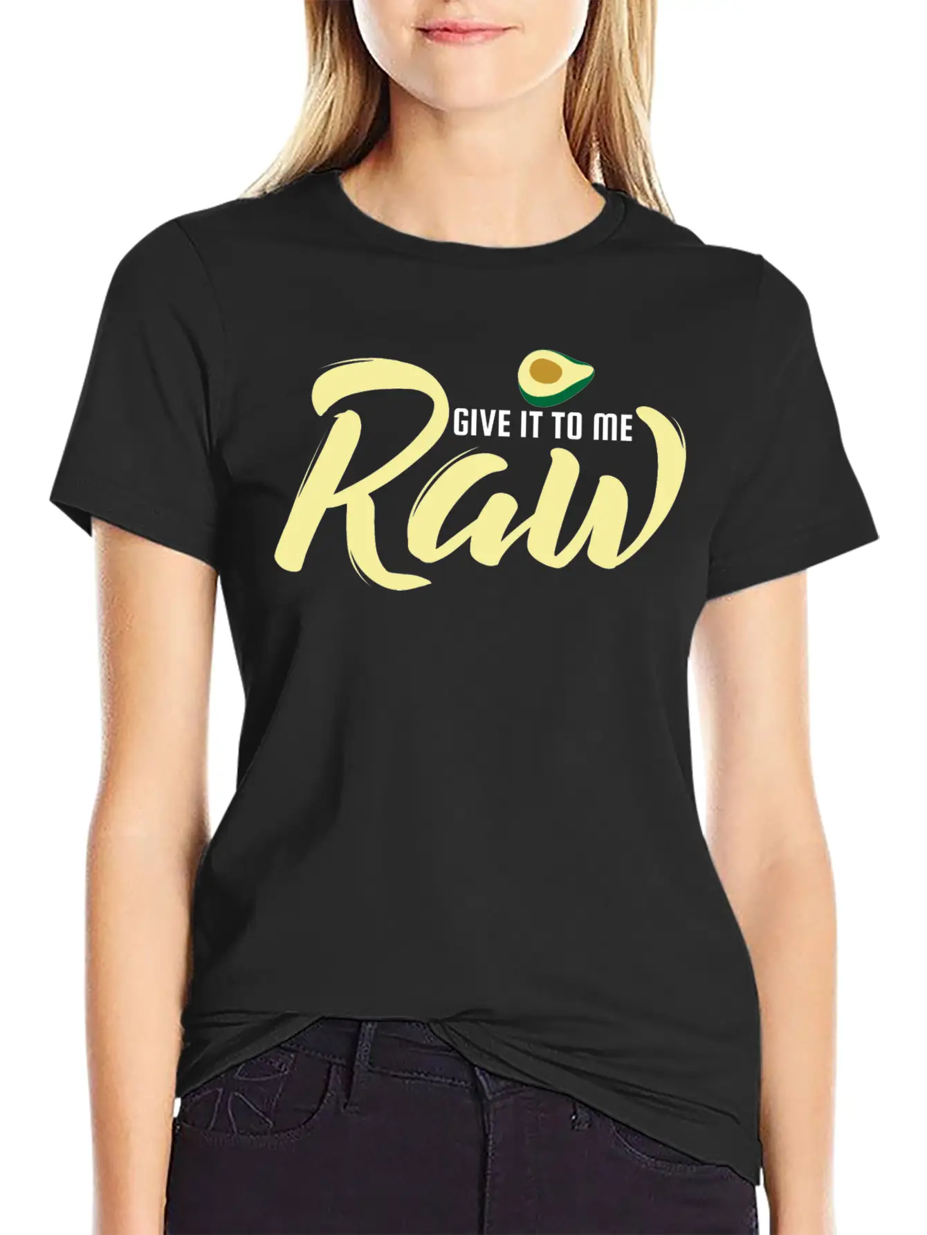 Raw Food Diet Vegan Pun Gluten-Free Meat Green Unisex Casual T-Shirt – Clean Design For Daily Comfort
