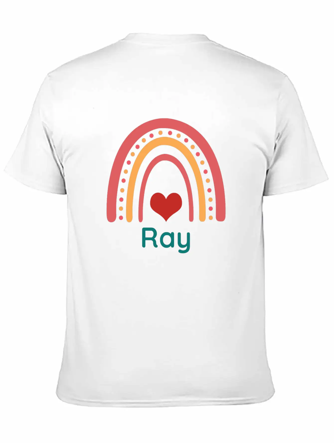Ray Vintage Boho Rainbow Essential Cotton Tee For Daily Outfits – Unisex Style