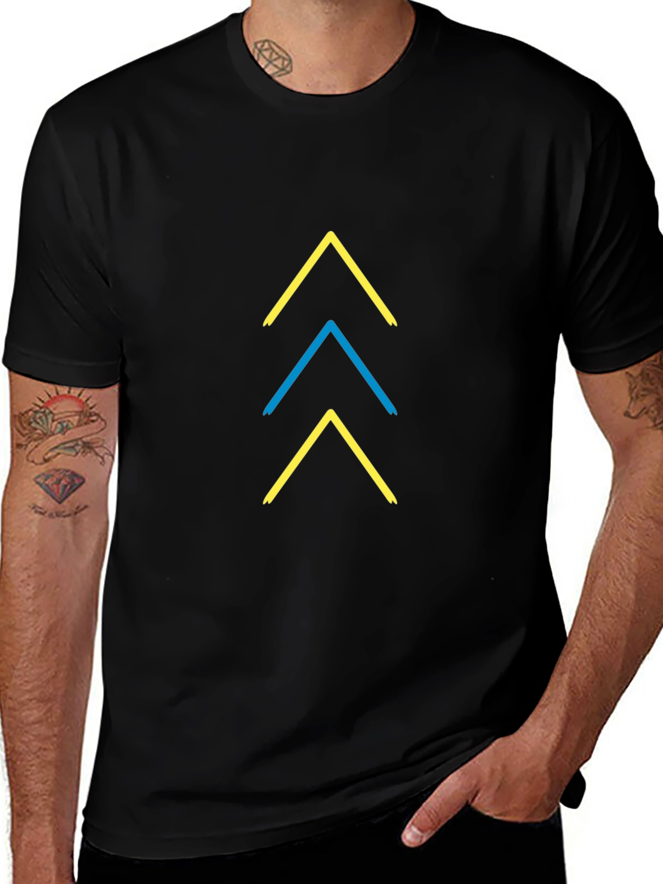 Ukraine Arrows Tee - Stylish Patriotic T-Shirt