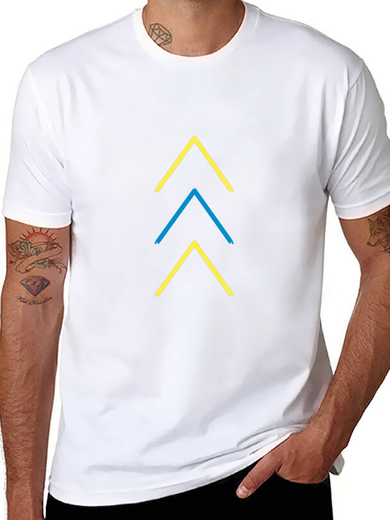 Ukraine Arrows Tee - Stylish Patriotic T-Shirt