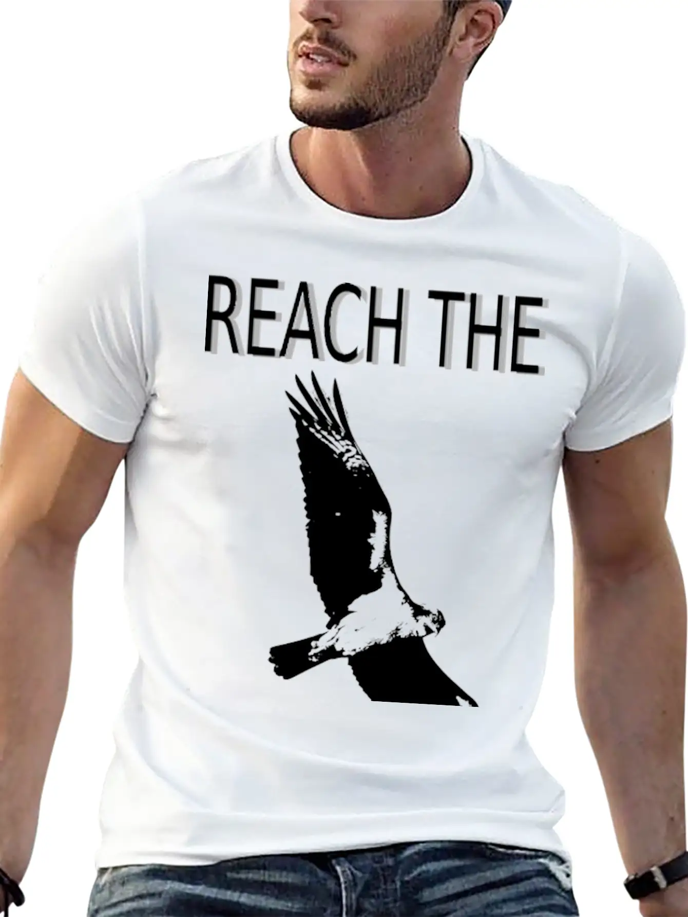 Reach The Sky Lightweight Cotton T-Shirt – Daily Comfort Graphic Shirt