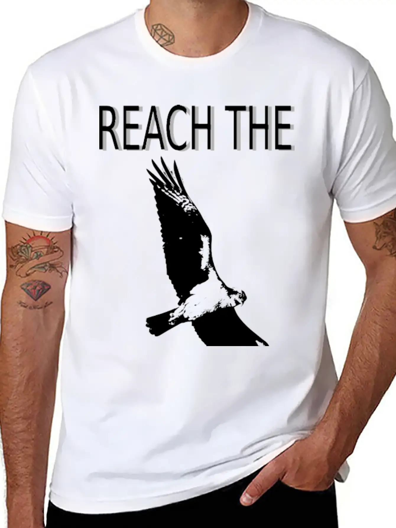 Reach The Sky Lightweight Cotton T-Shirt – Daily Comfort Graphic Shirt