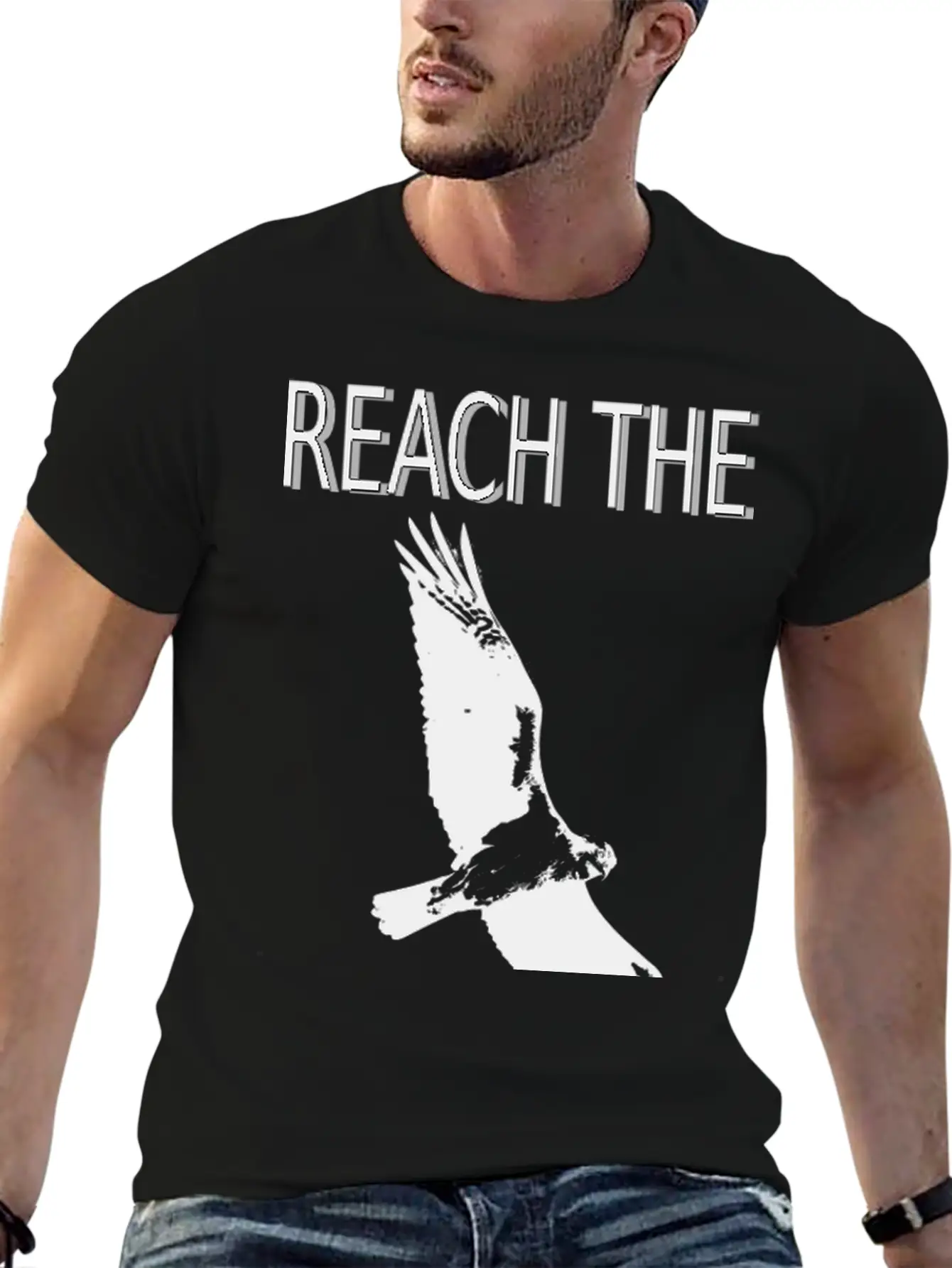 Reach The Sky Lightweight Cotton T-Shirt – Daily Comfort Graphic Shirt