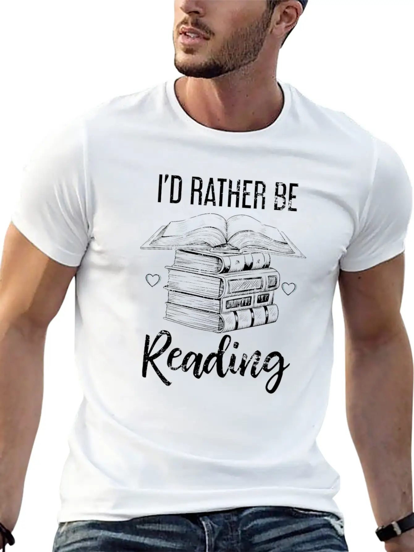 Reader Book Essential Cotton Tee For Daily Outfits – Unisex Style