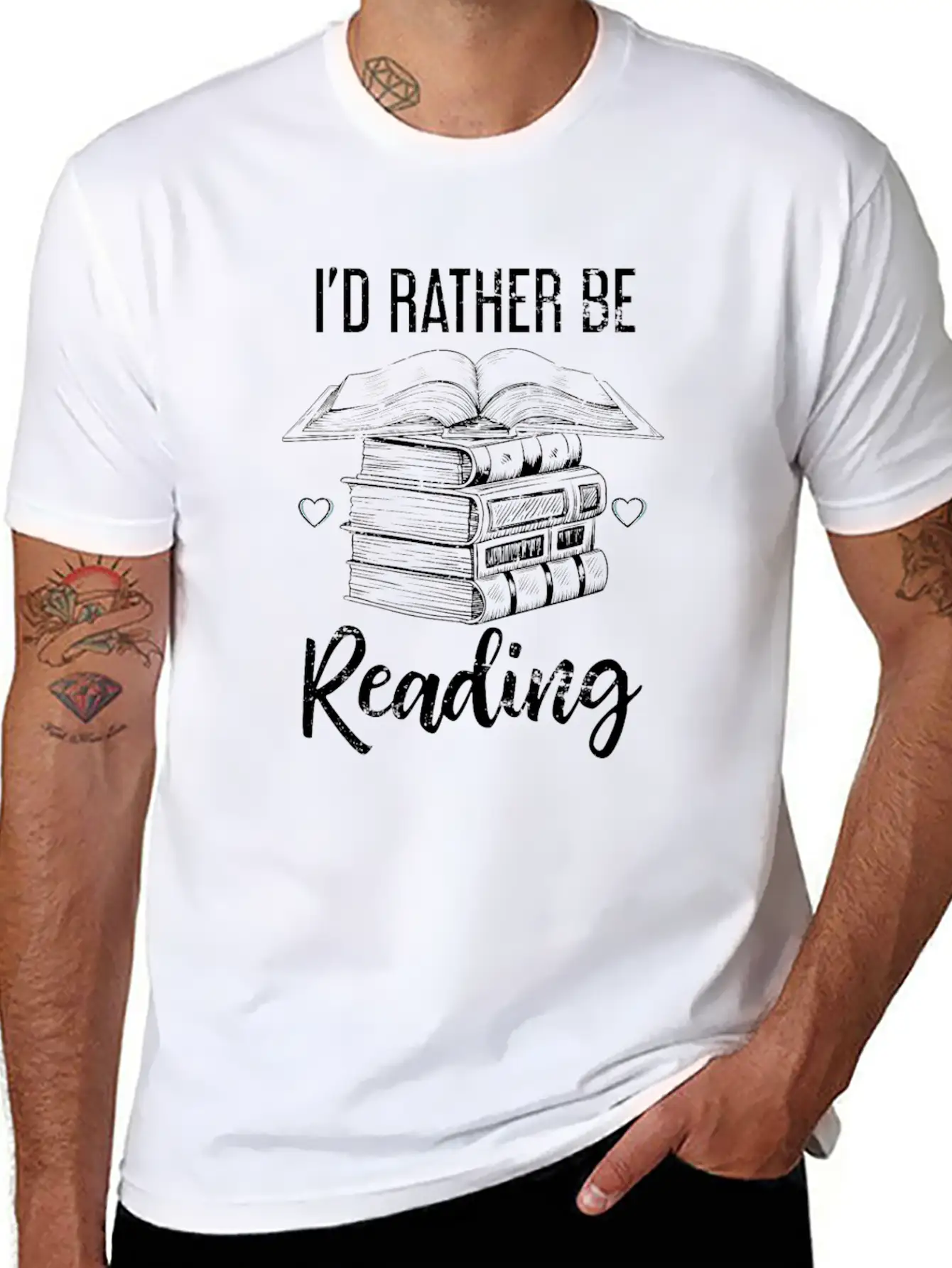 Reader Book Essential Cotton Tee For Daily Outfits – Unisex Style
