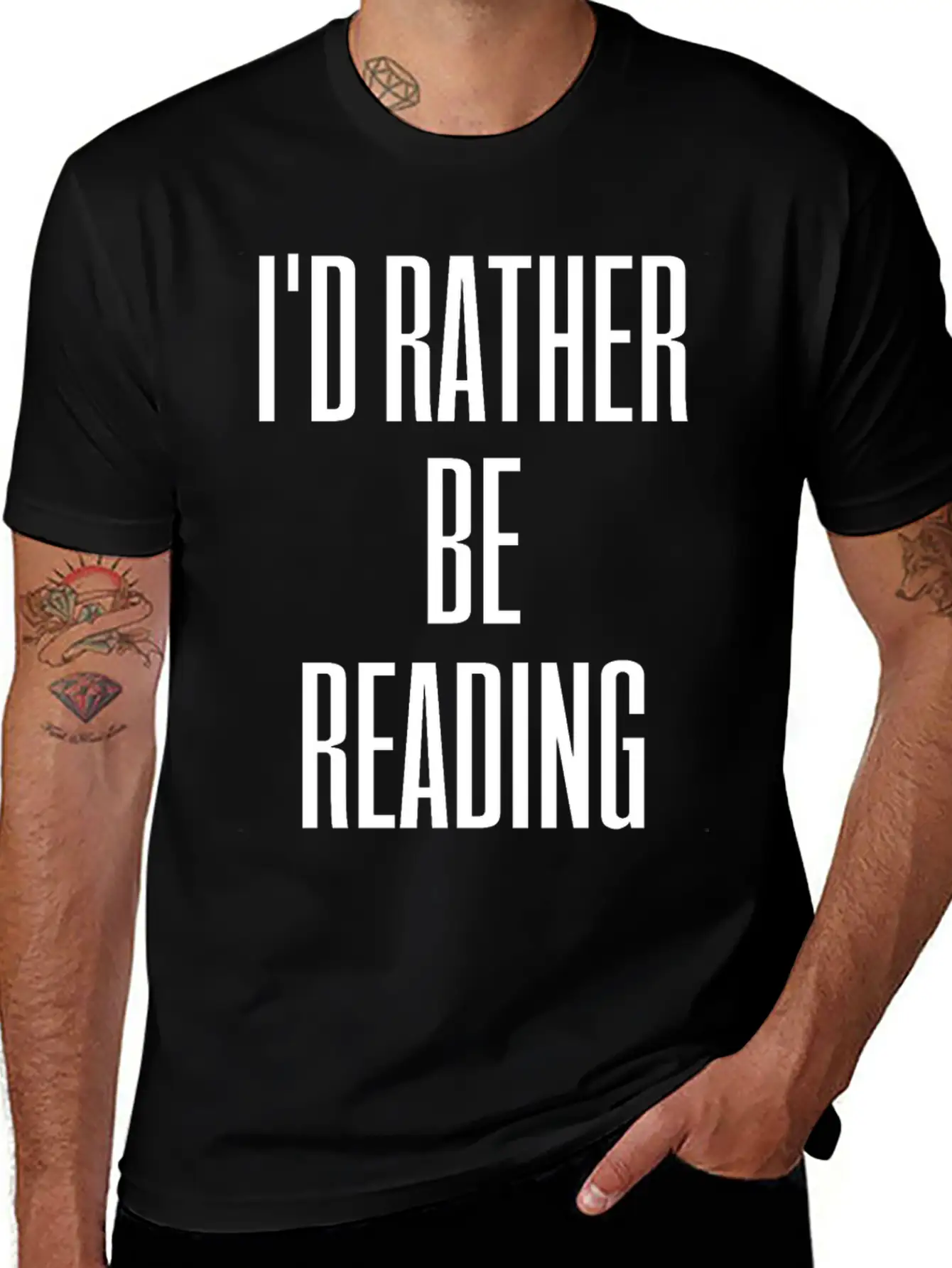 Reading Book Lightweight Cotton T-Shirt – Daily Comfort Graphic Shirt
