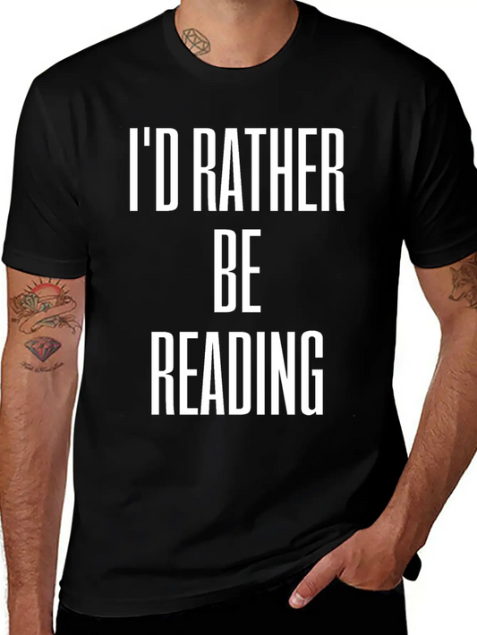 Reading Book Lightweight Cotton T-Shirt – Daily Comfort Graphic Shirt