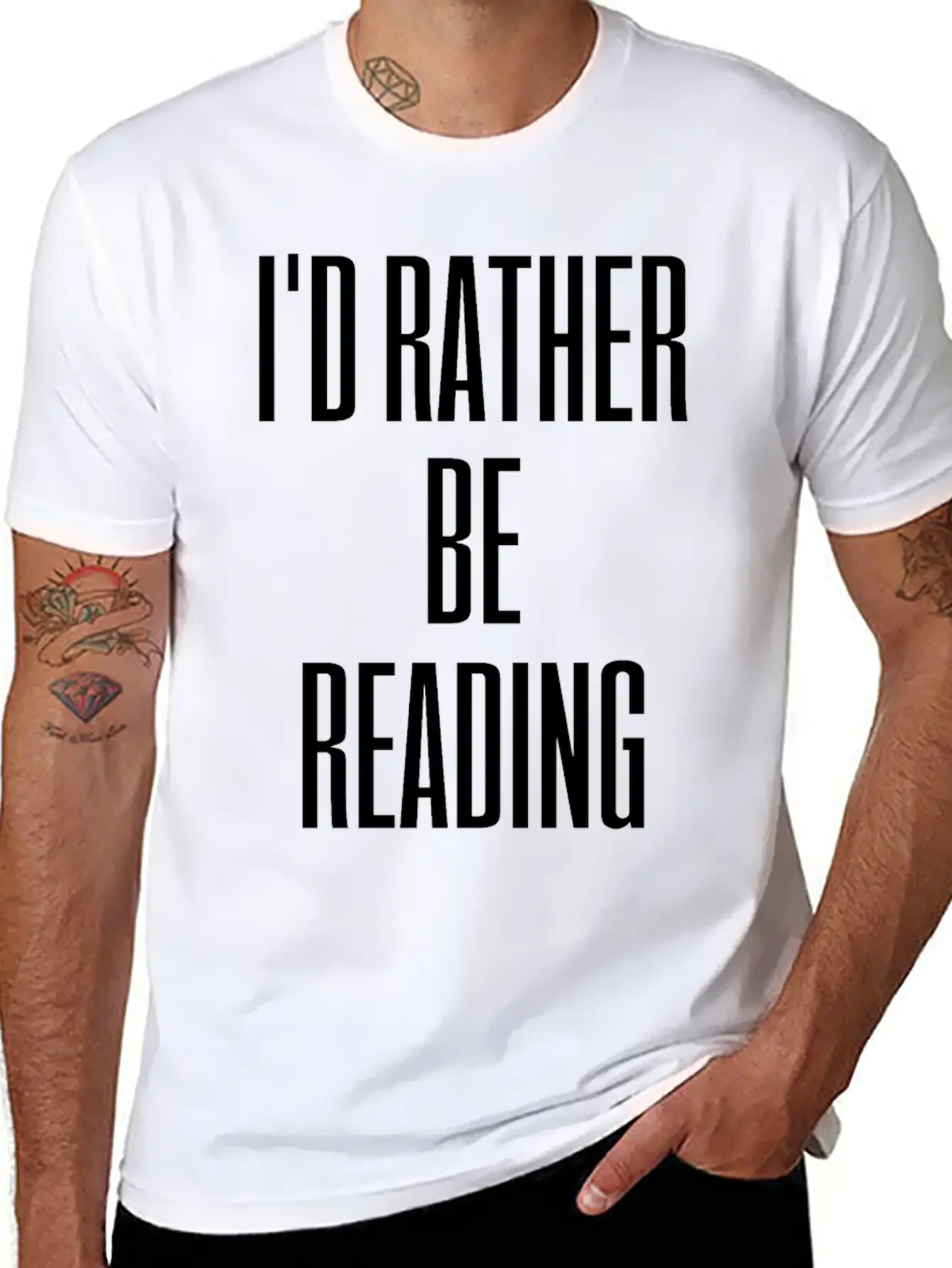 Reading Book Lightweight Cotton T-Shirt – Daily Comfort Graphic Shirt