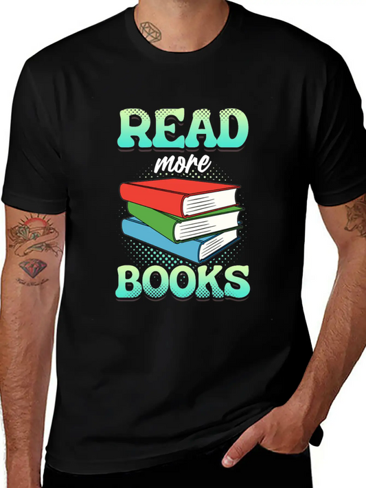 Reading Books Read More Books Unisex Casual T-Shirt – Clean Design For Daily Comfort