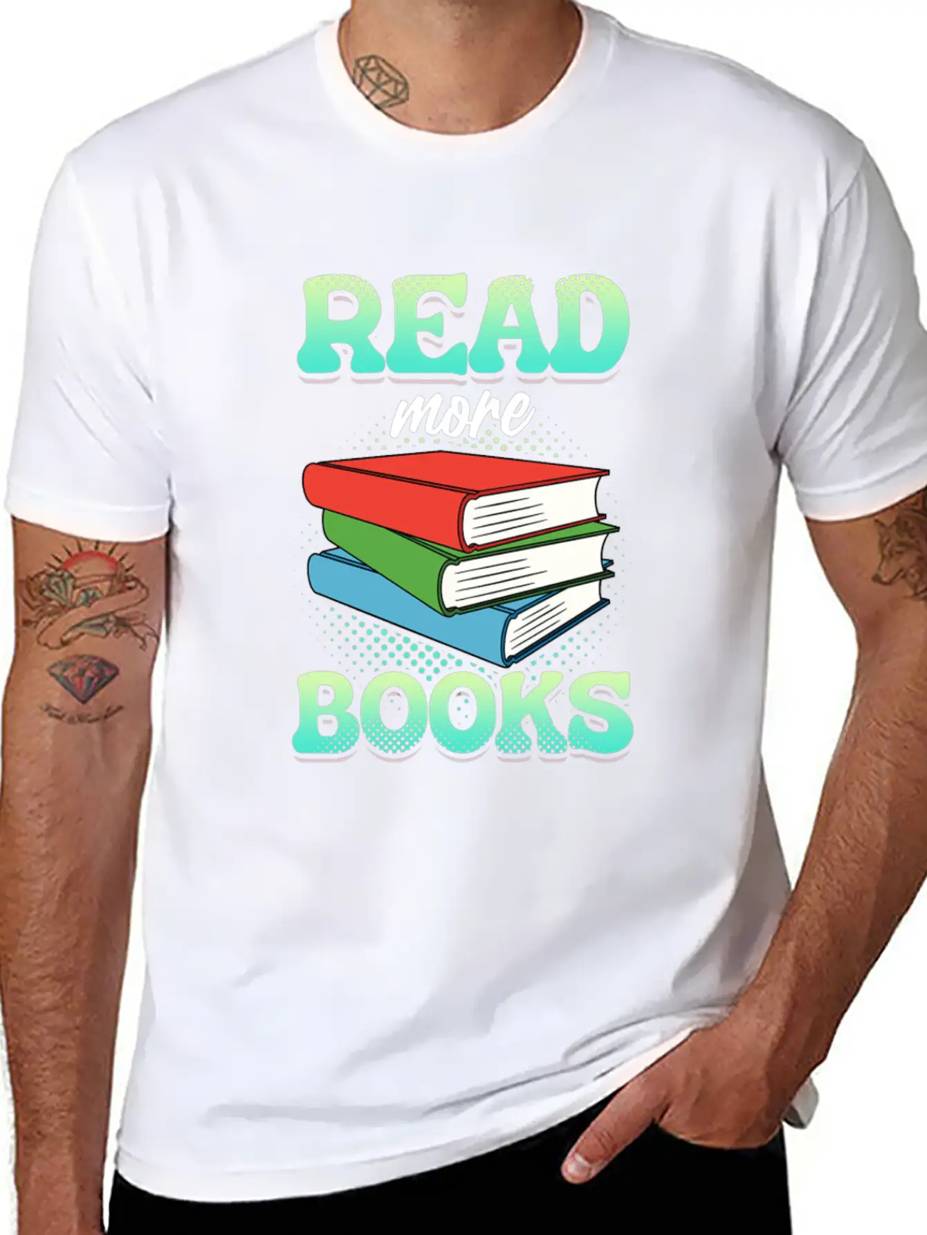 Reading Books Read More Books Unisex Casual T-Shirt – Clean Design For Daily Comfort